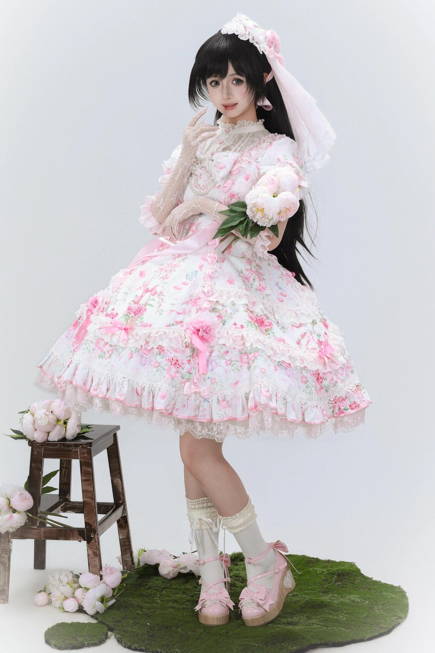 Flower Wall Eternal Vow Classic Sweet Lolita Dress