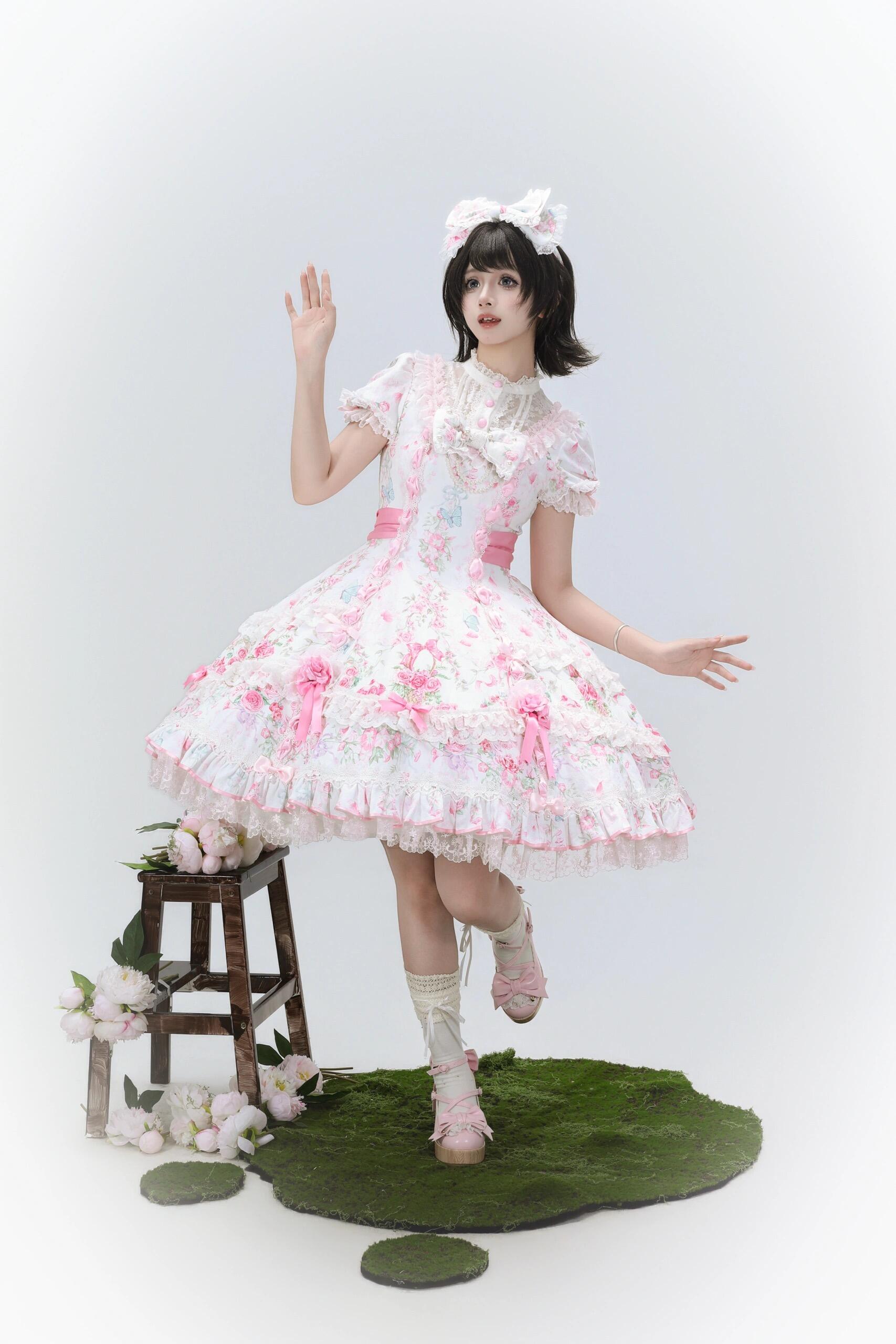 Flower Wall Eternal Vow Classic Sweet Lolita Dress
