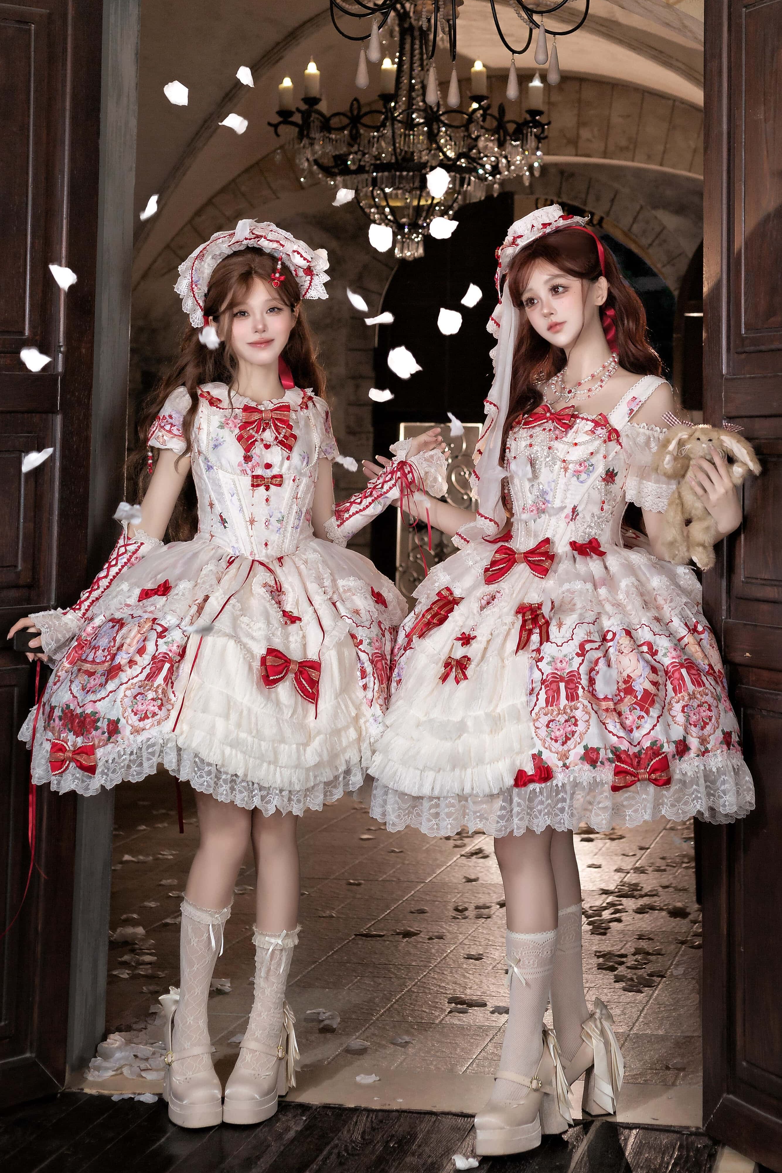 Heart of Venus Vintage Sweet Lace Lolita Princess Dress