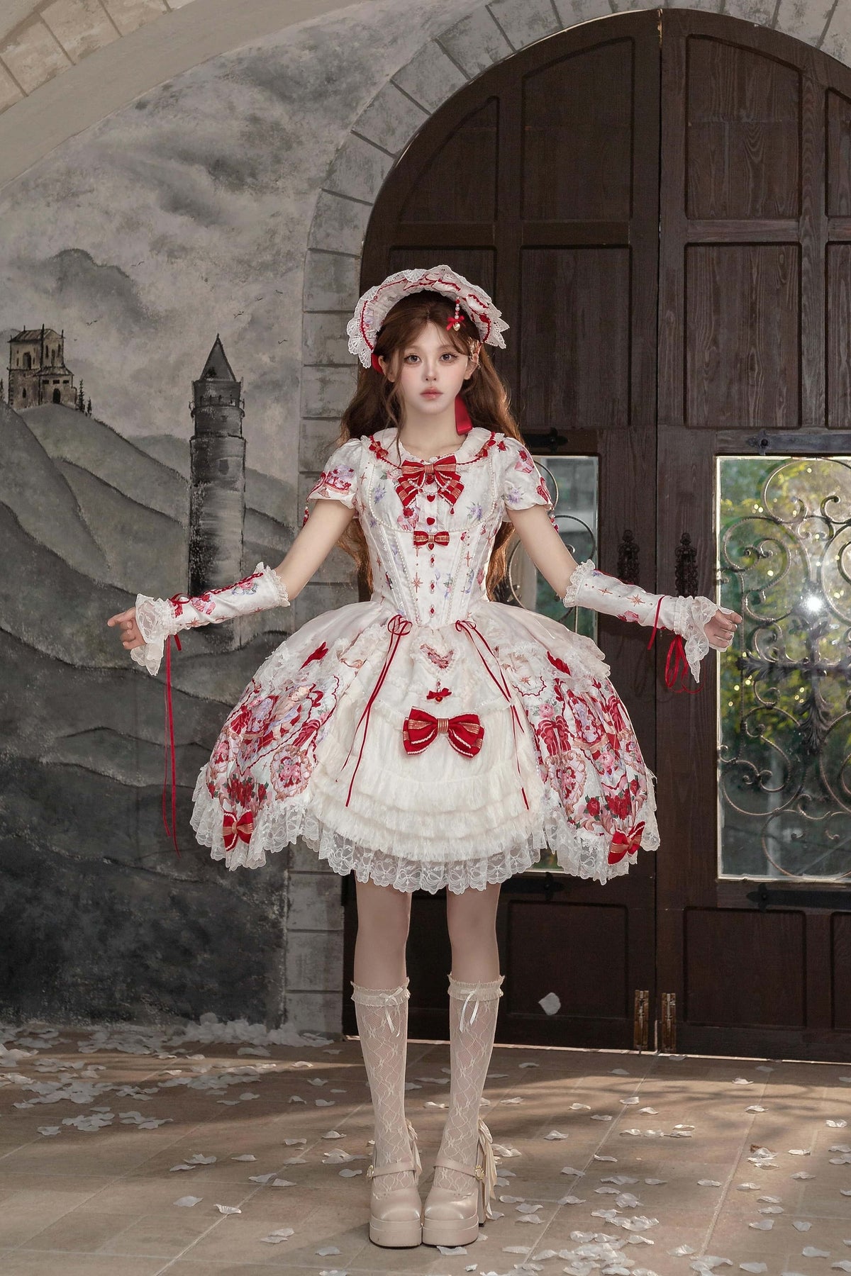 Heart of Venus Vintage Sweet Lace Lolita Princess Dress