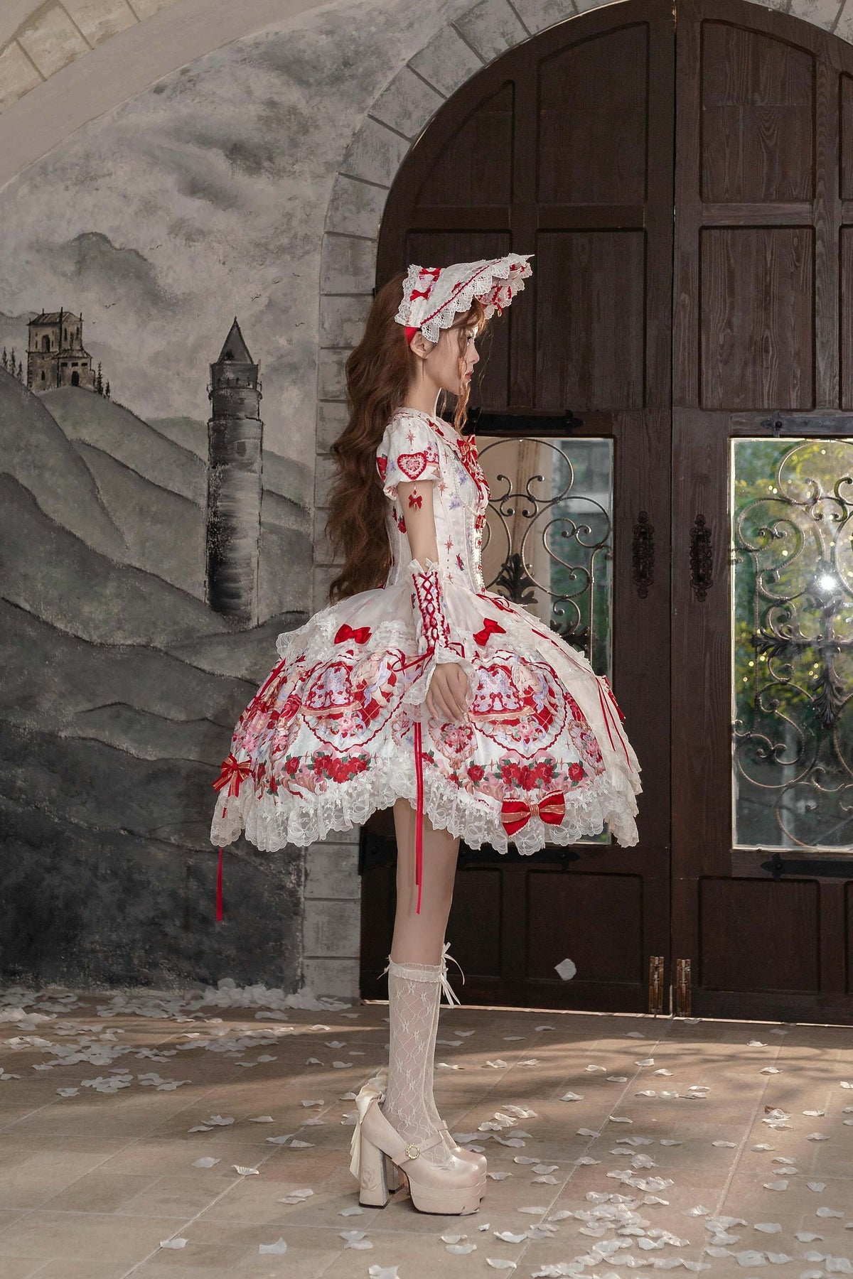 Heart of Venus Vintage Sweet Lace Lolita Princess Dress