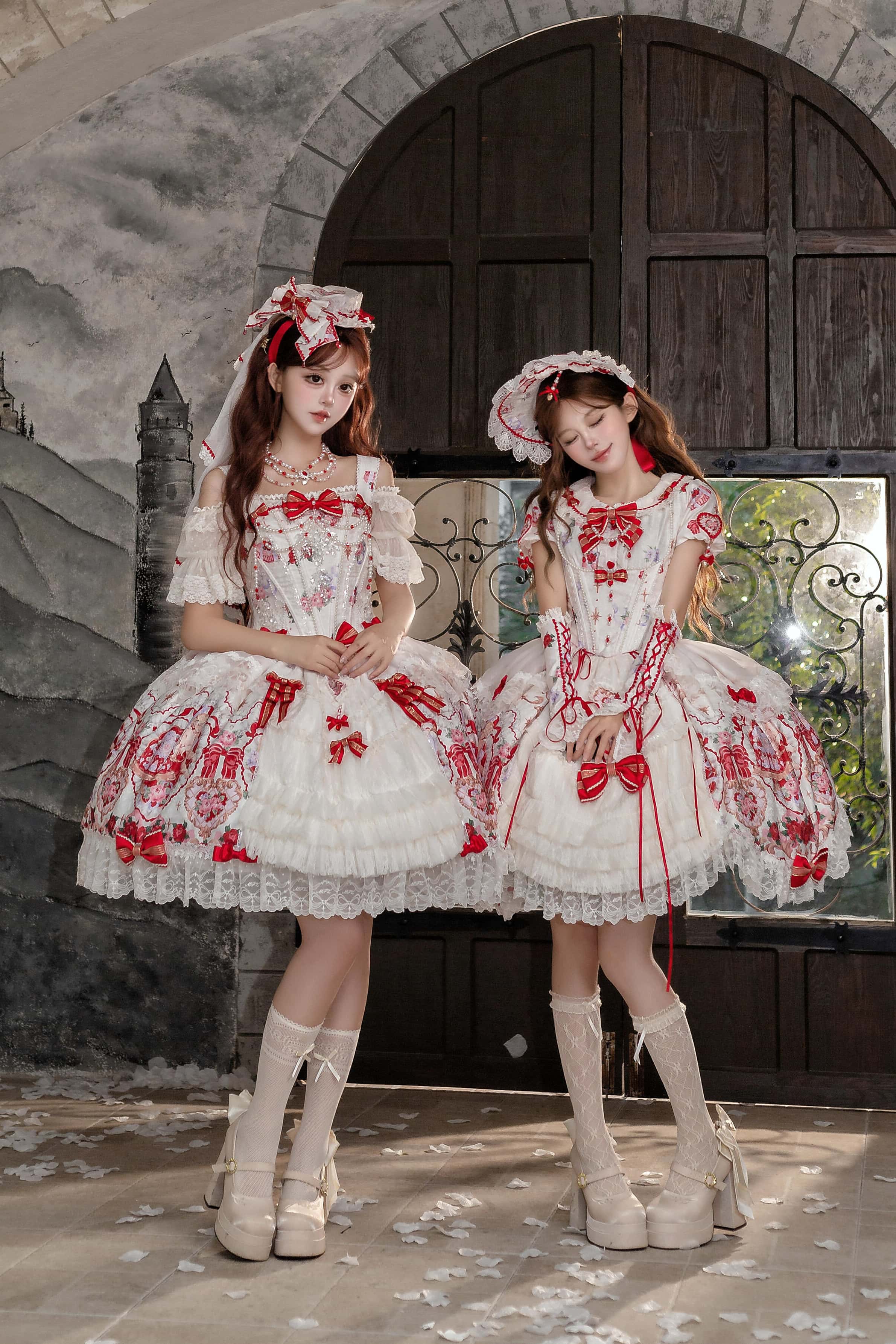 Heart of Venus Vintage Sweet Lace Lolita Princess Dress