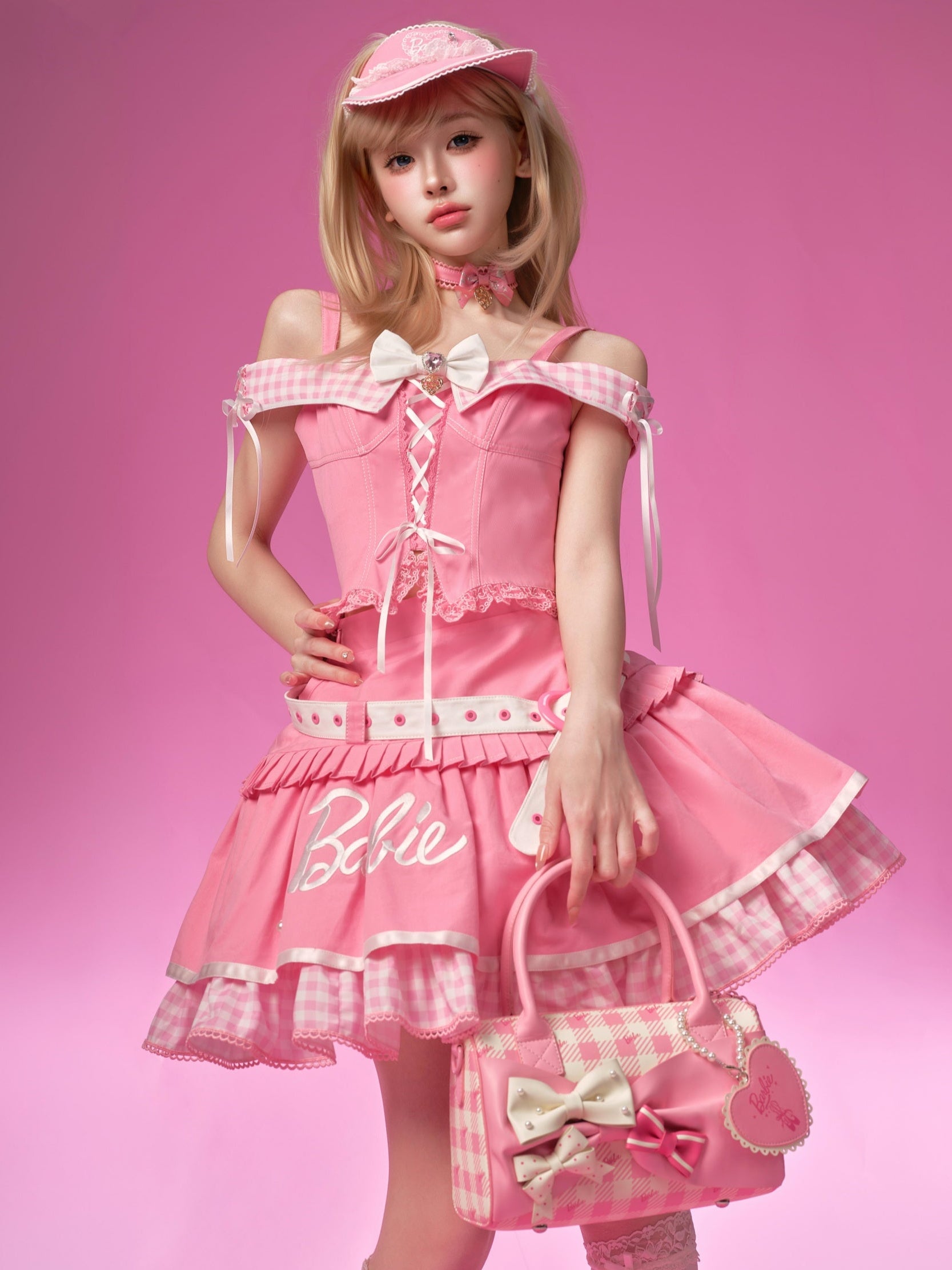 Dreamy Daydream x Barbie Collab Lolita Embroidered Camisole Set