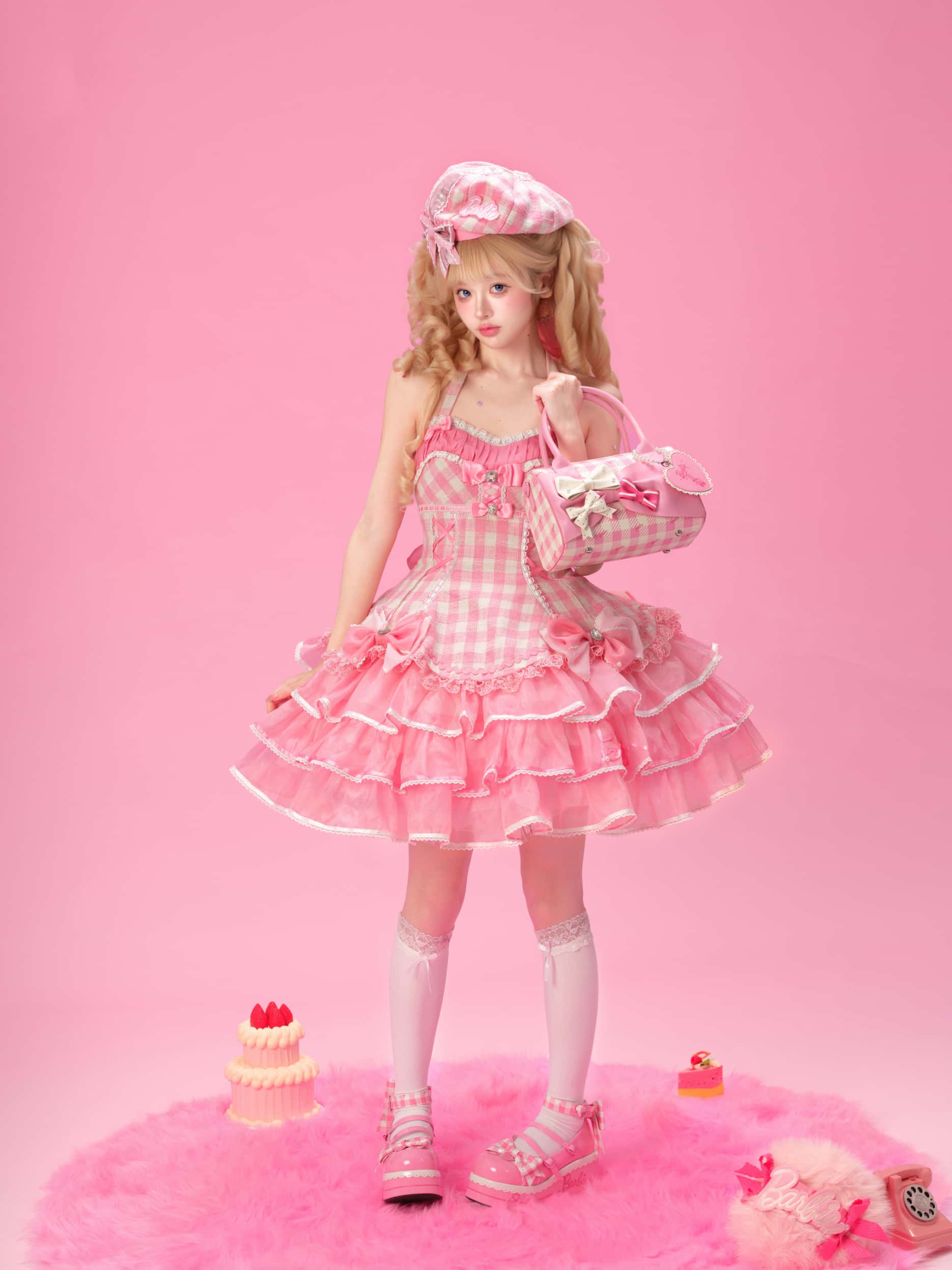 Dreamy Daydream x Barbie Collab Lolita Halter JSK Dress