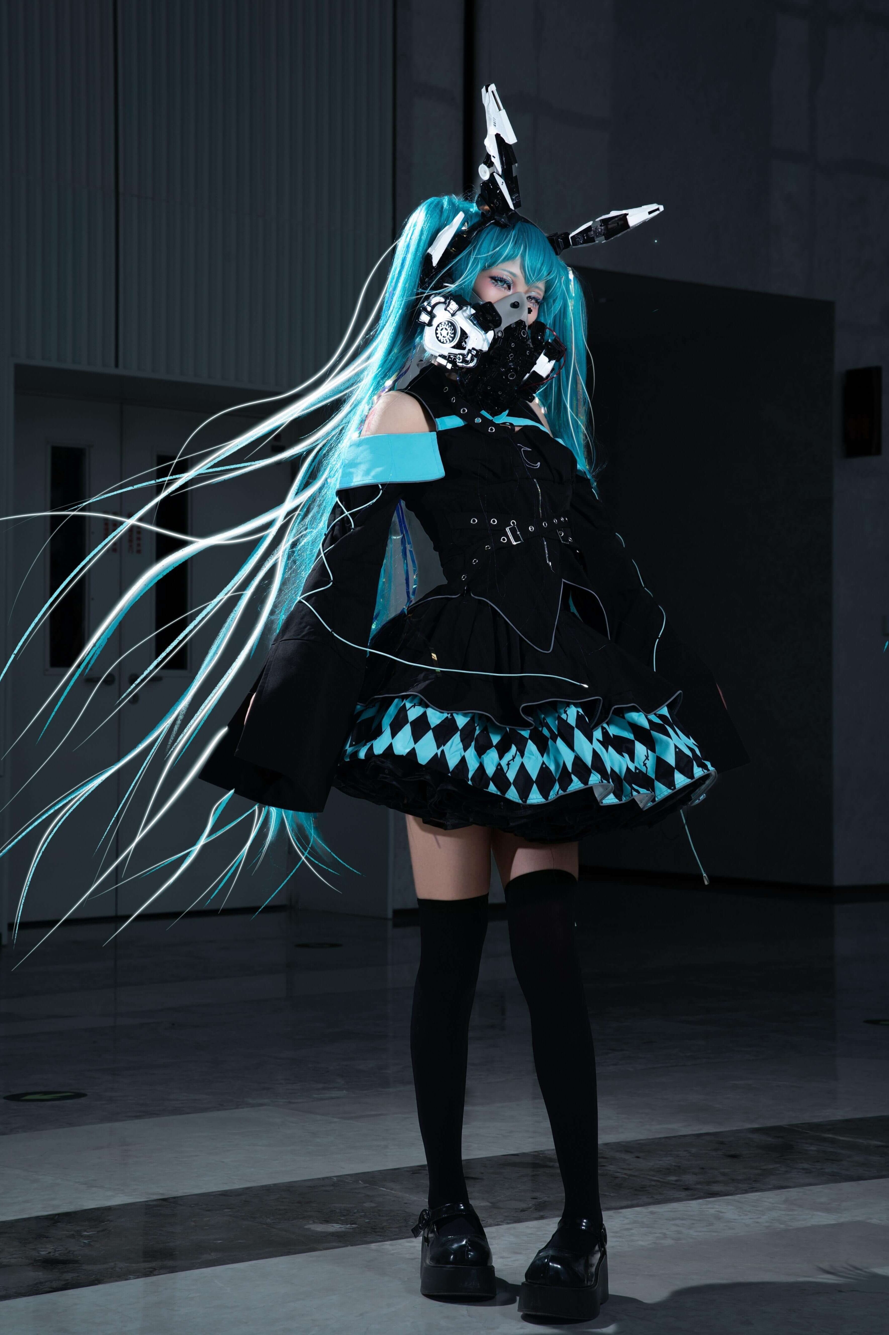 Moon Hidden Magical Girl Green Battle Costume