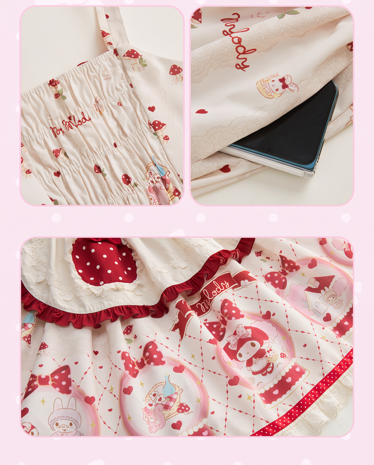 My Melody Collaboration Series Cape, Cardigan & JSK Set
