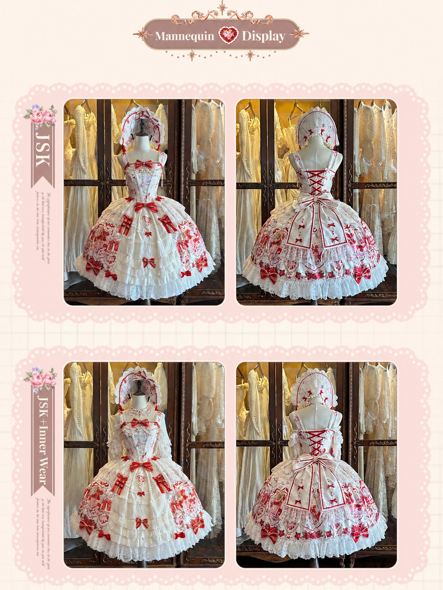 Heart of Venus Vintage Sweet Lace Lolita Princess Dress