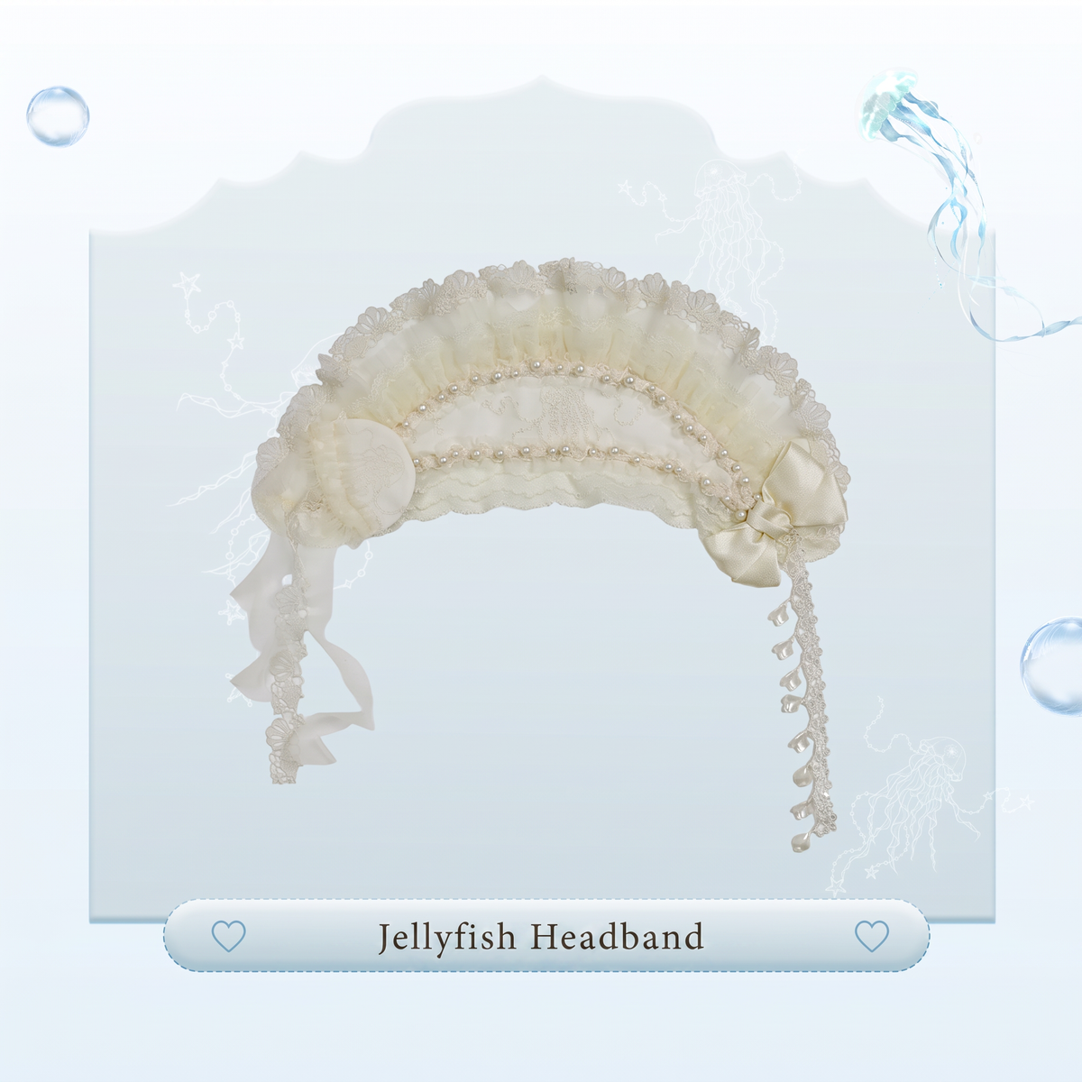 Colored Glaze Jellyfish Lolita Embroidered OP Dress