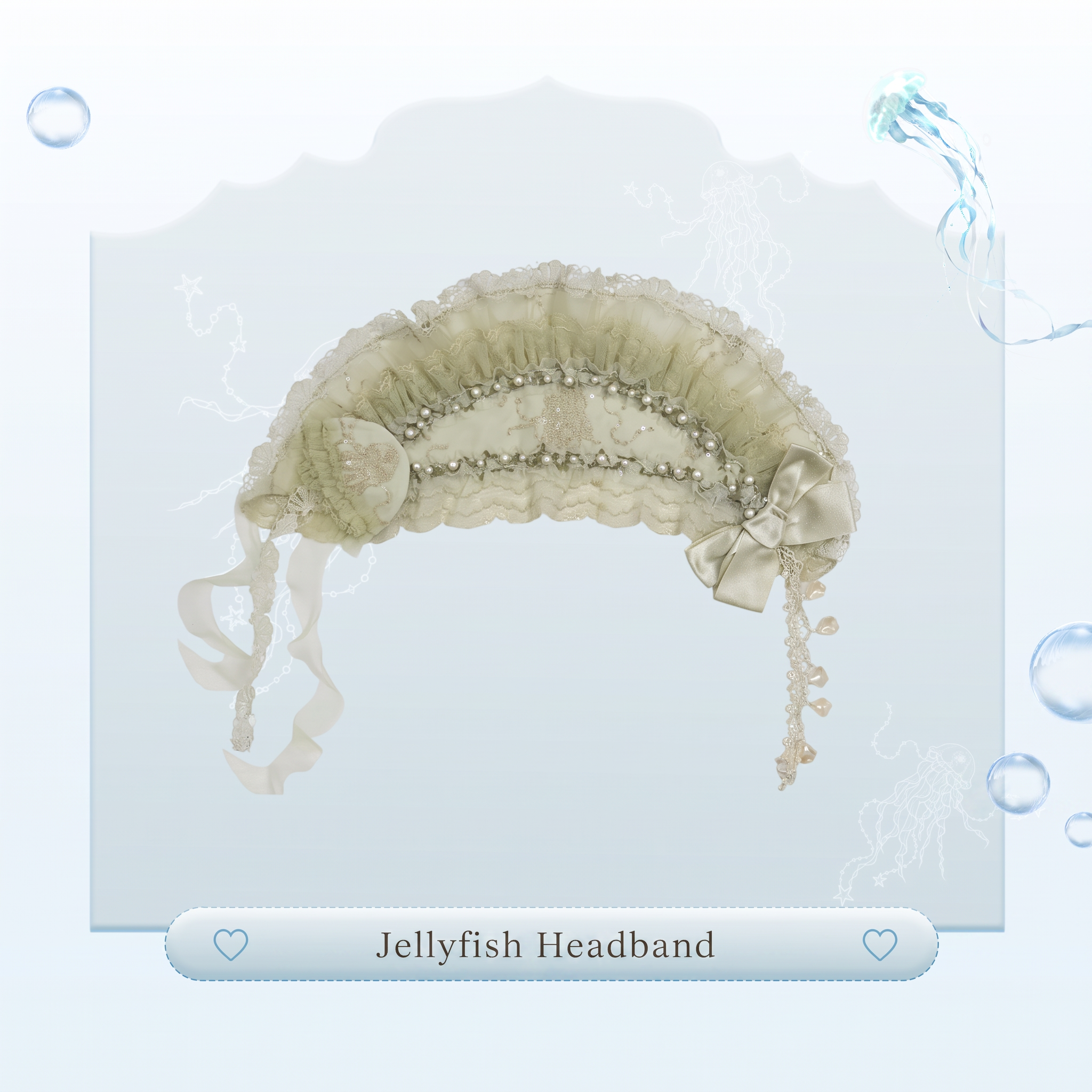 Colored Glaze Jellyfish Lolita Embroidered OP Dress