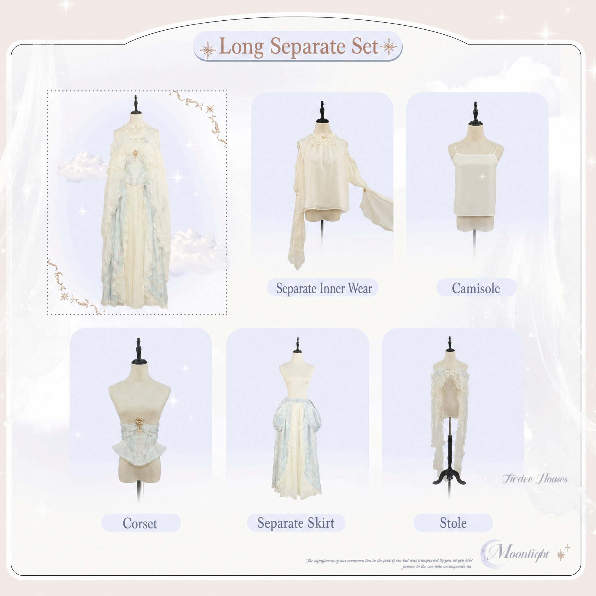 Moon‑Veil Zodiac Elegant Retro Ancient‑Greek Lolita JSK Dress