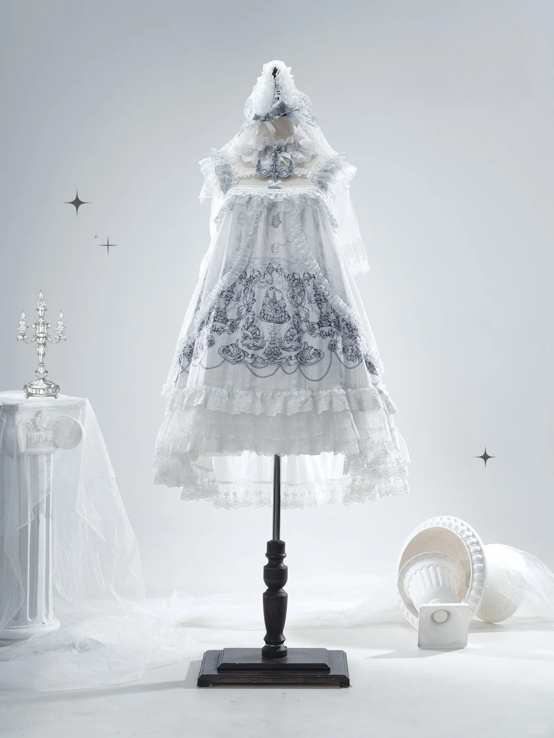 Wish Day Lolita Printed JSK Dress