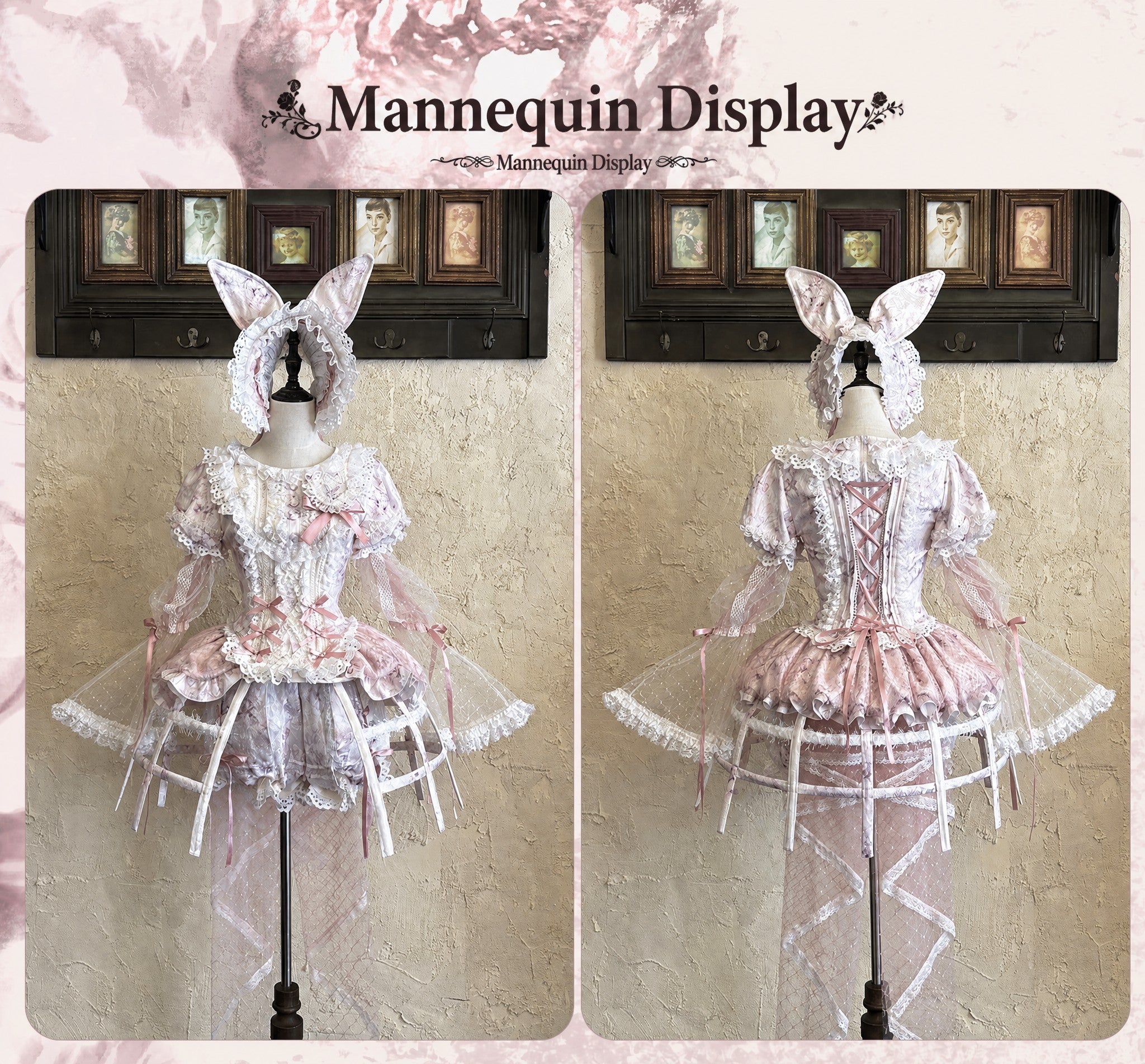 Castle Bunny Vintage Doll‑Like Two‑Piece Lolita Set