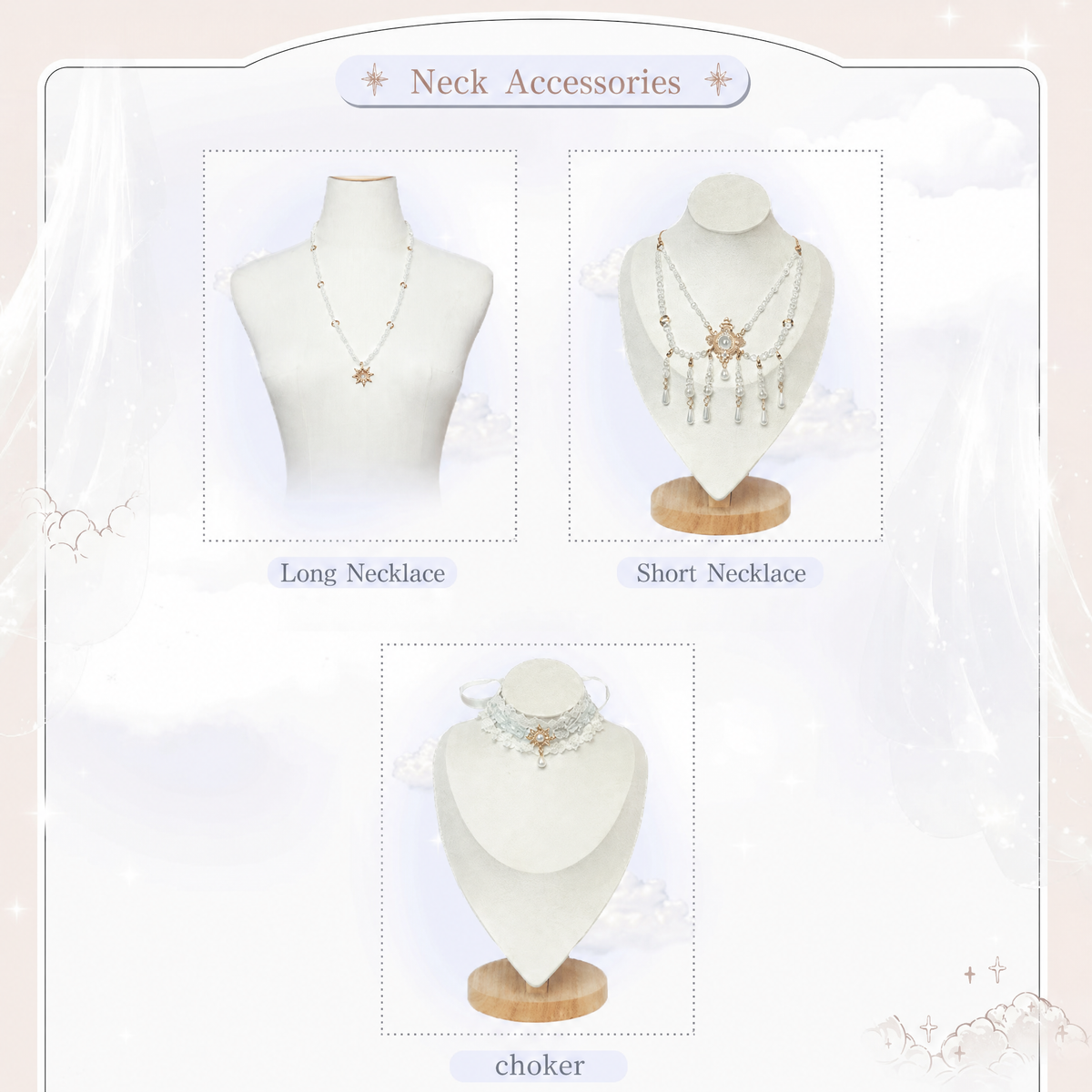 Moon‑Veil Zodiac Elegant Retro Ancient‑Greek Lolita Accessories