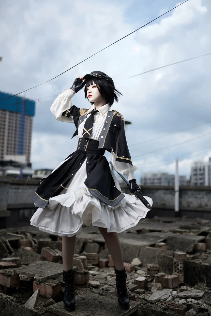 Girl Commander Lolita Original Designed Military Set