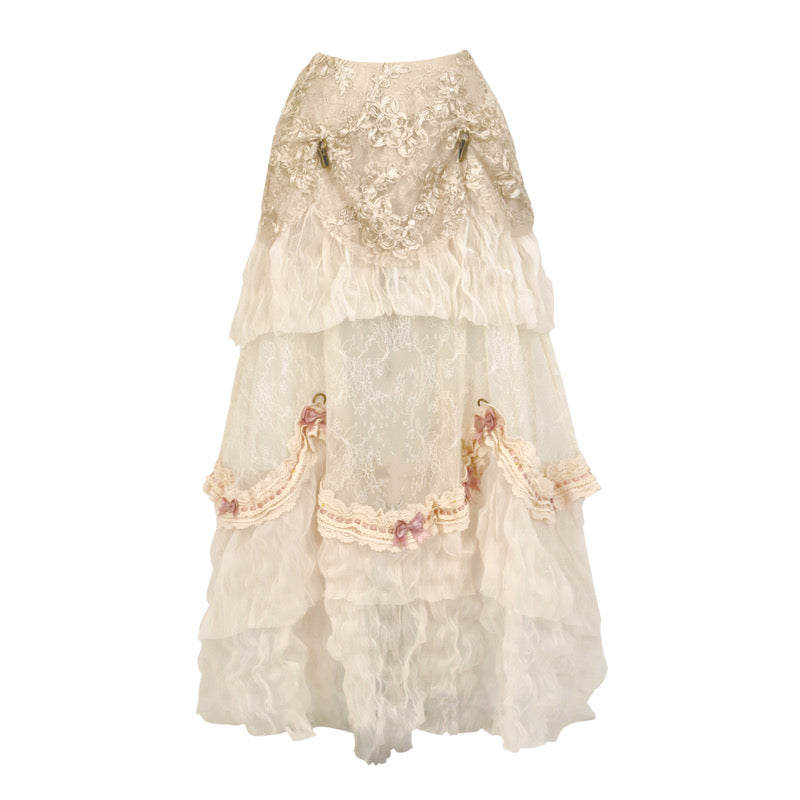 Cupid's Poem Casket Rococo Corset & Train Dress Set