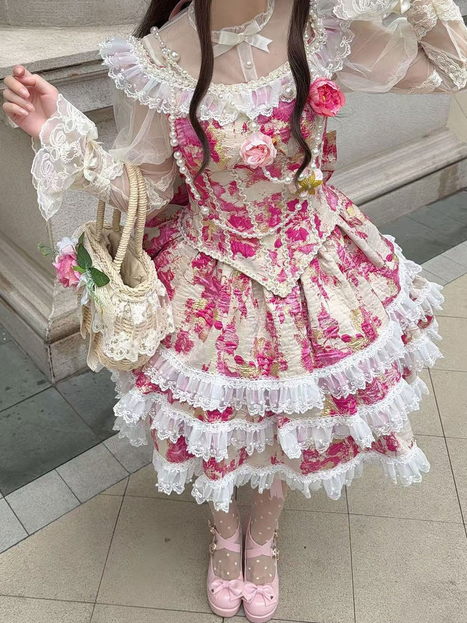 Miss Pistachio Lolita Pink JSK Dress