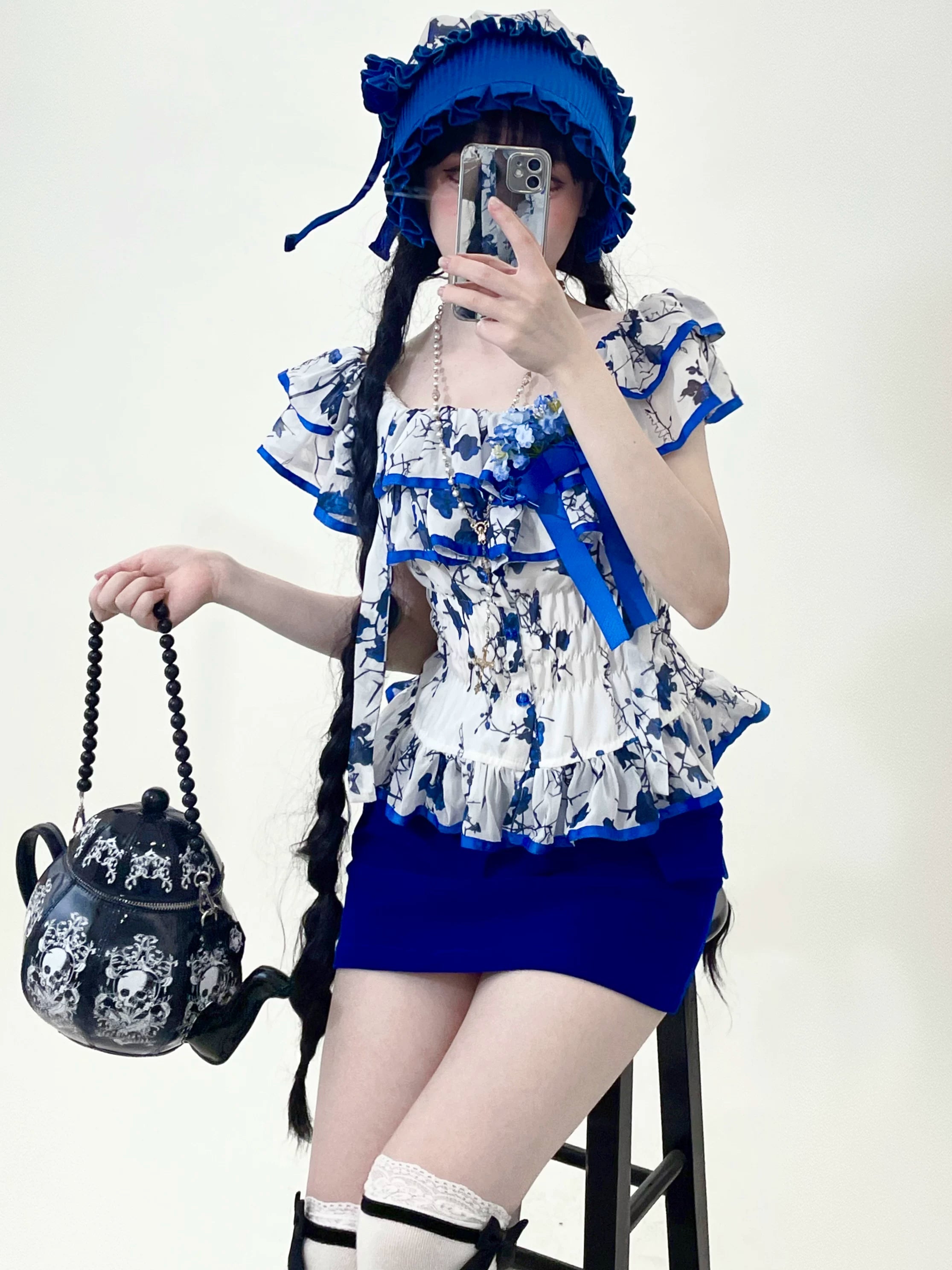 Thorned Rose Gothic Lolita Top & Skirt Set