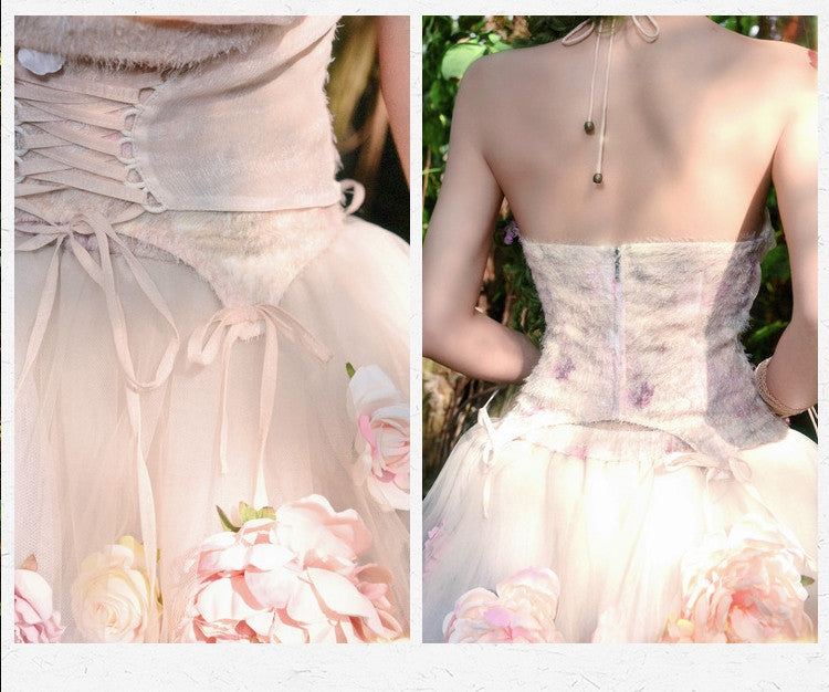 Forest Spirit Mori Style Top & Skirt Set