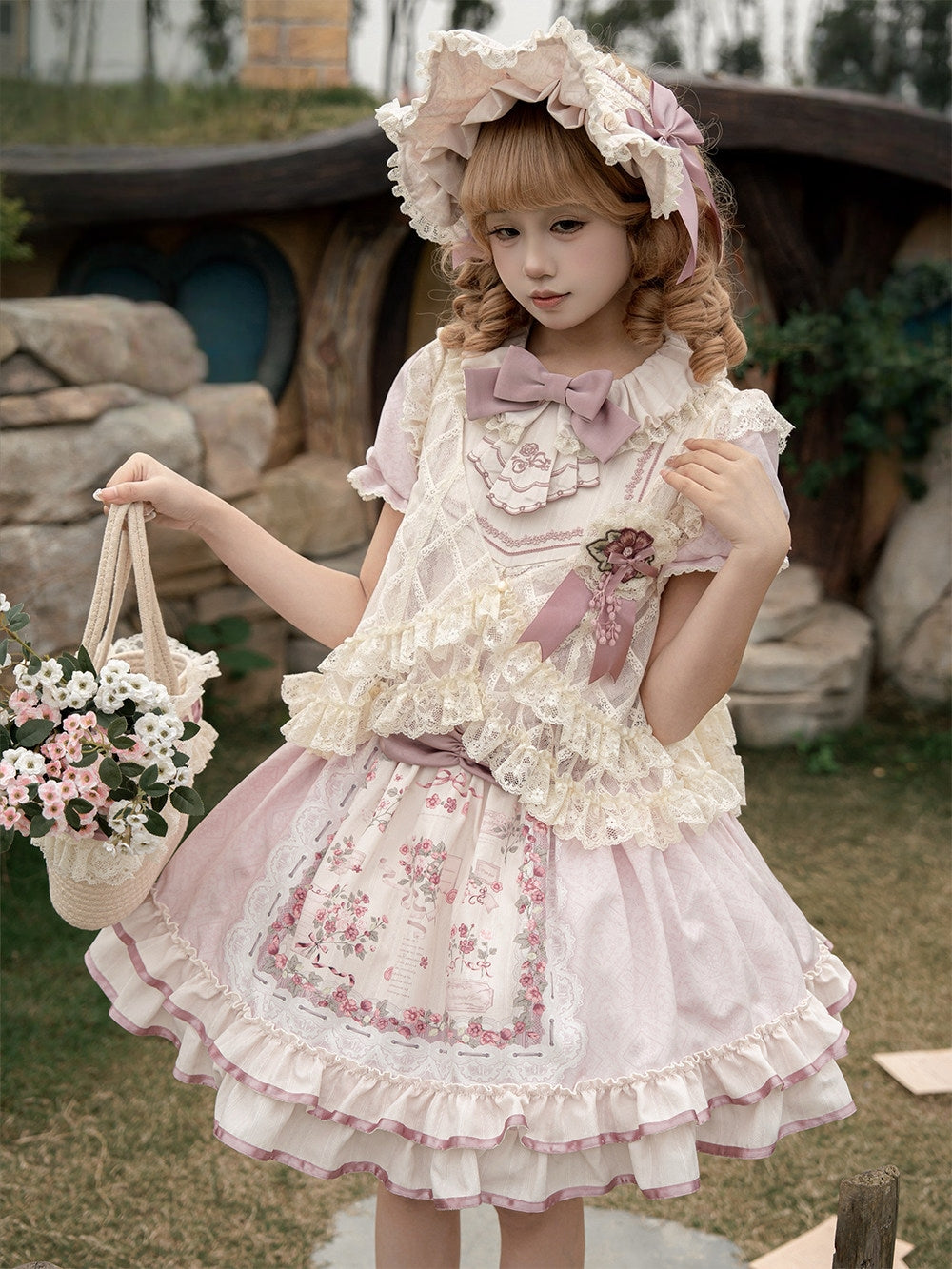 Rose Catalog Lolita Pink OP Dress