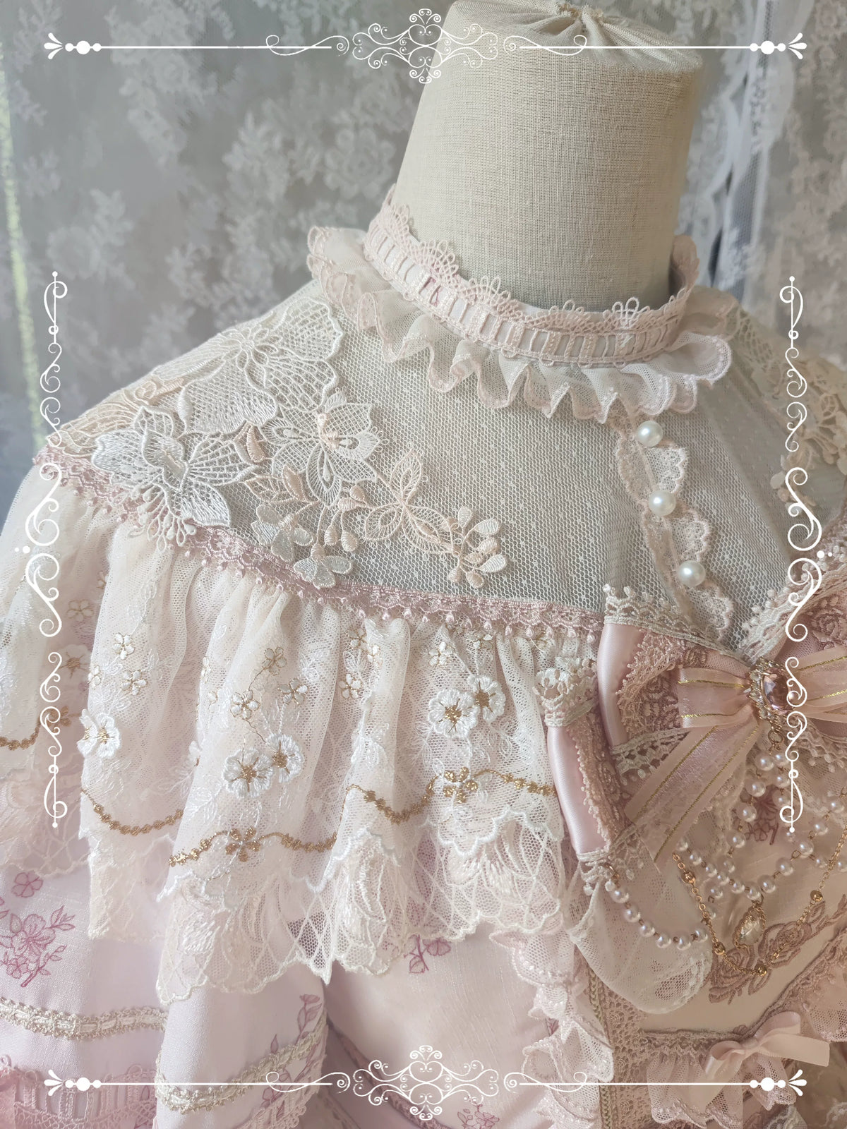 Sunset Land Embroidered Lolita Wedding Full Set