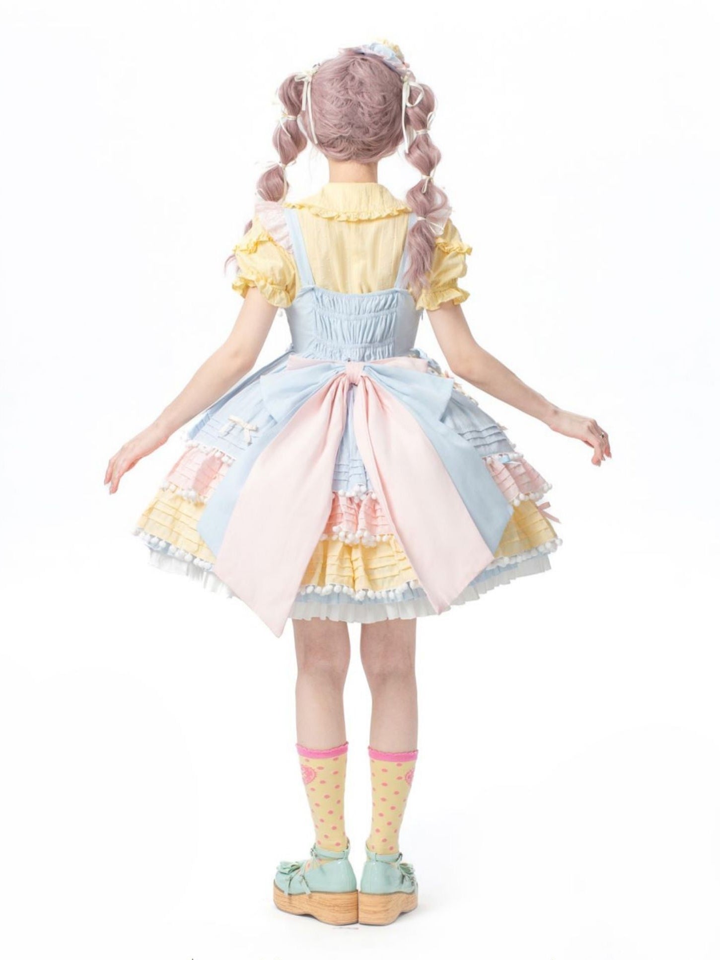 Sweet Macaron Ice Cream Color Lolita Dress