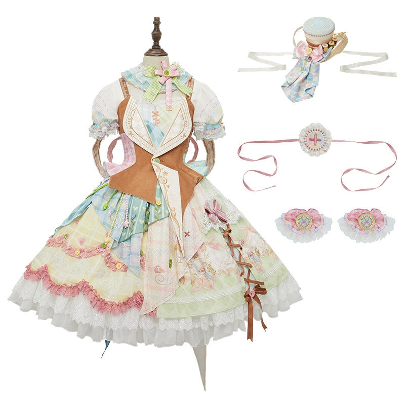 Infinity Warmth Art of Tailoring Lolita Spliced OP Full Set