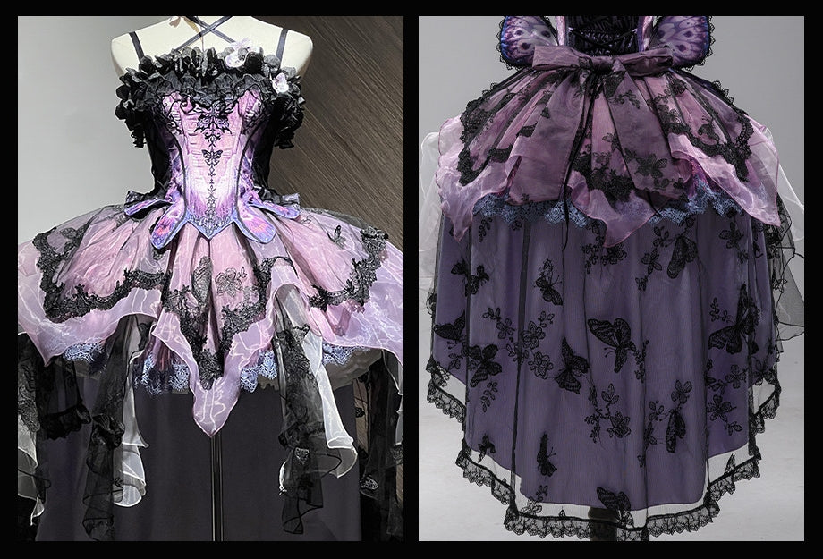 Dead Leaf Butterfly 3.0 Lolita Gothic Top & SK Dress Set