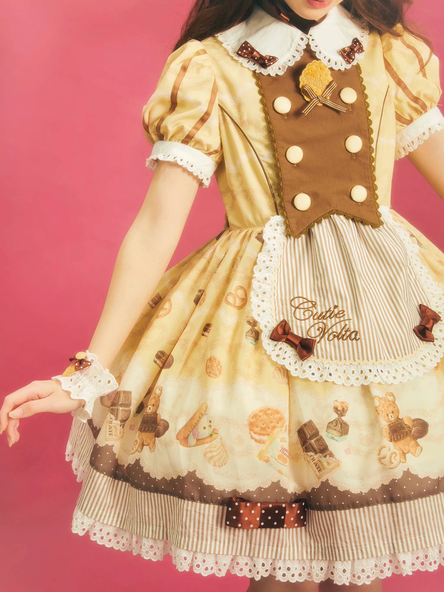 Patisserie Forever Happiness Lolita Yellow OP Dress Set