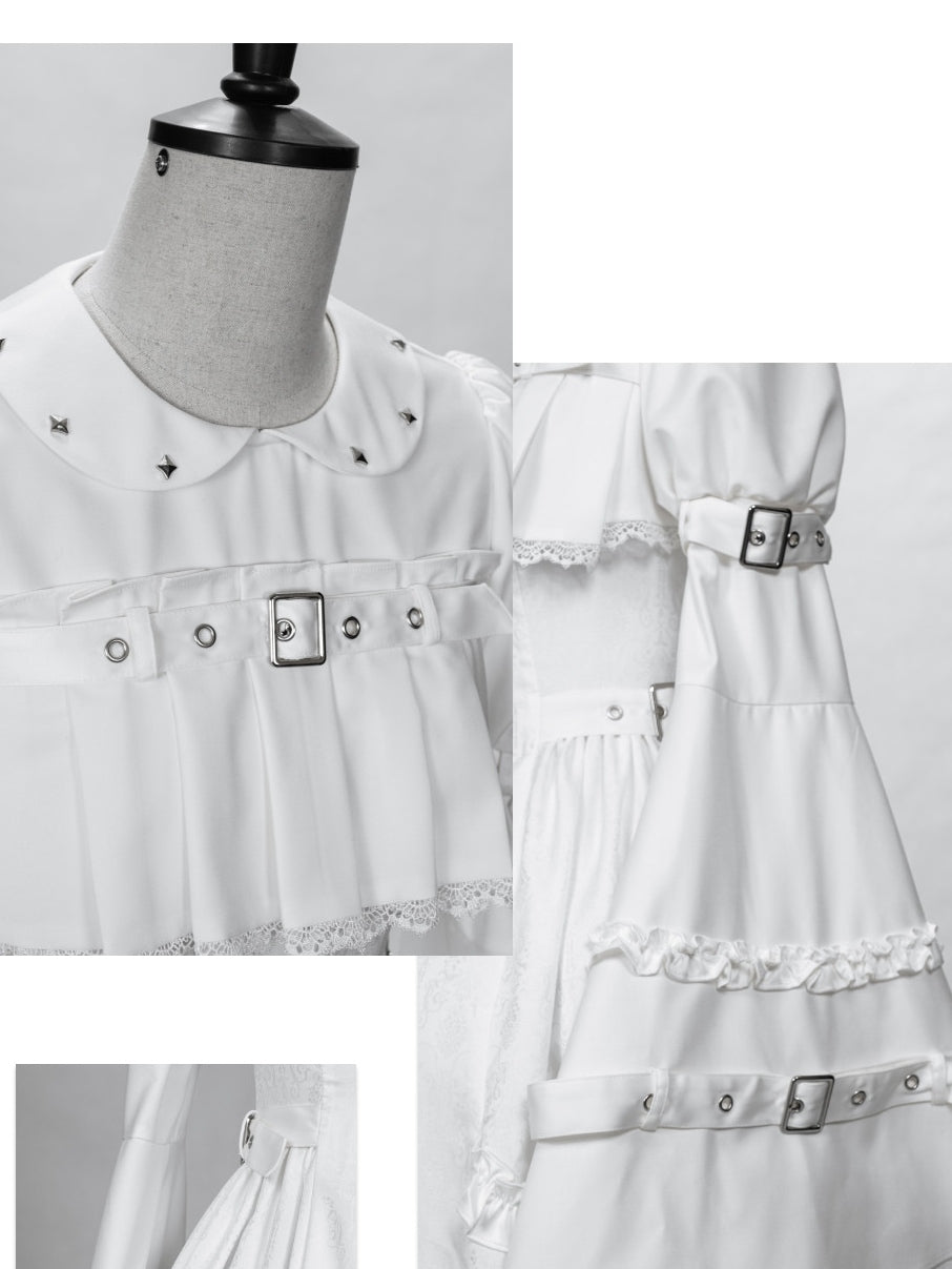 Tin Doll Black & White Gothic Lolita Lace Dress