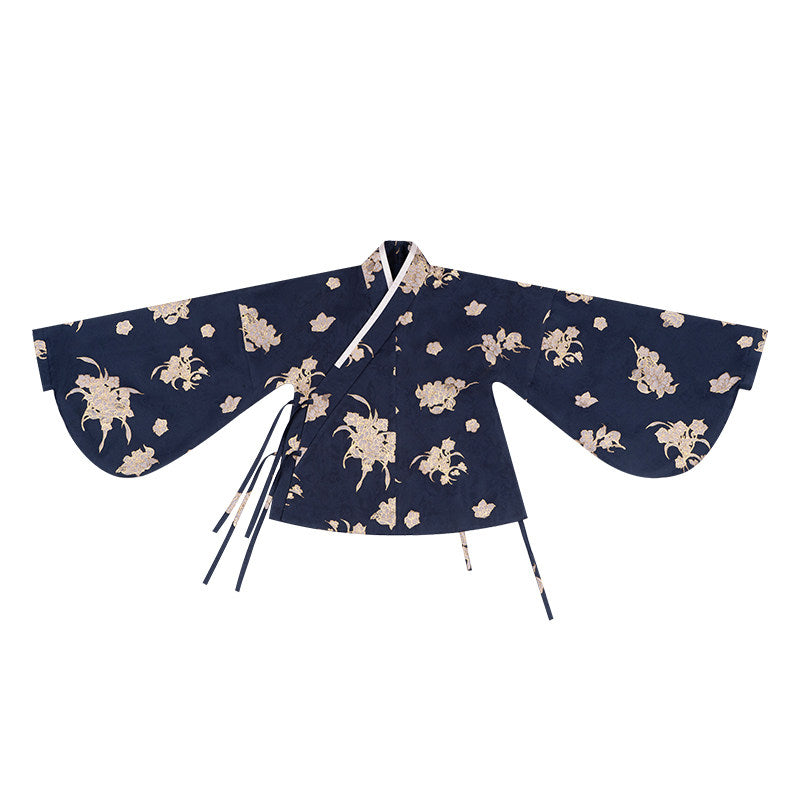 Pink Glaze Celadon Floral Embroidery Wa Lolita JSK Dress Set