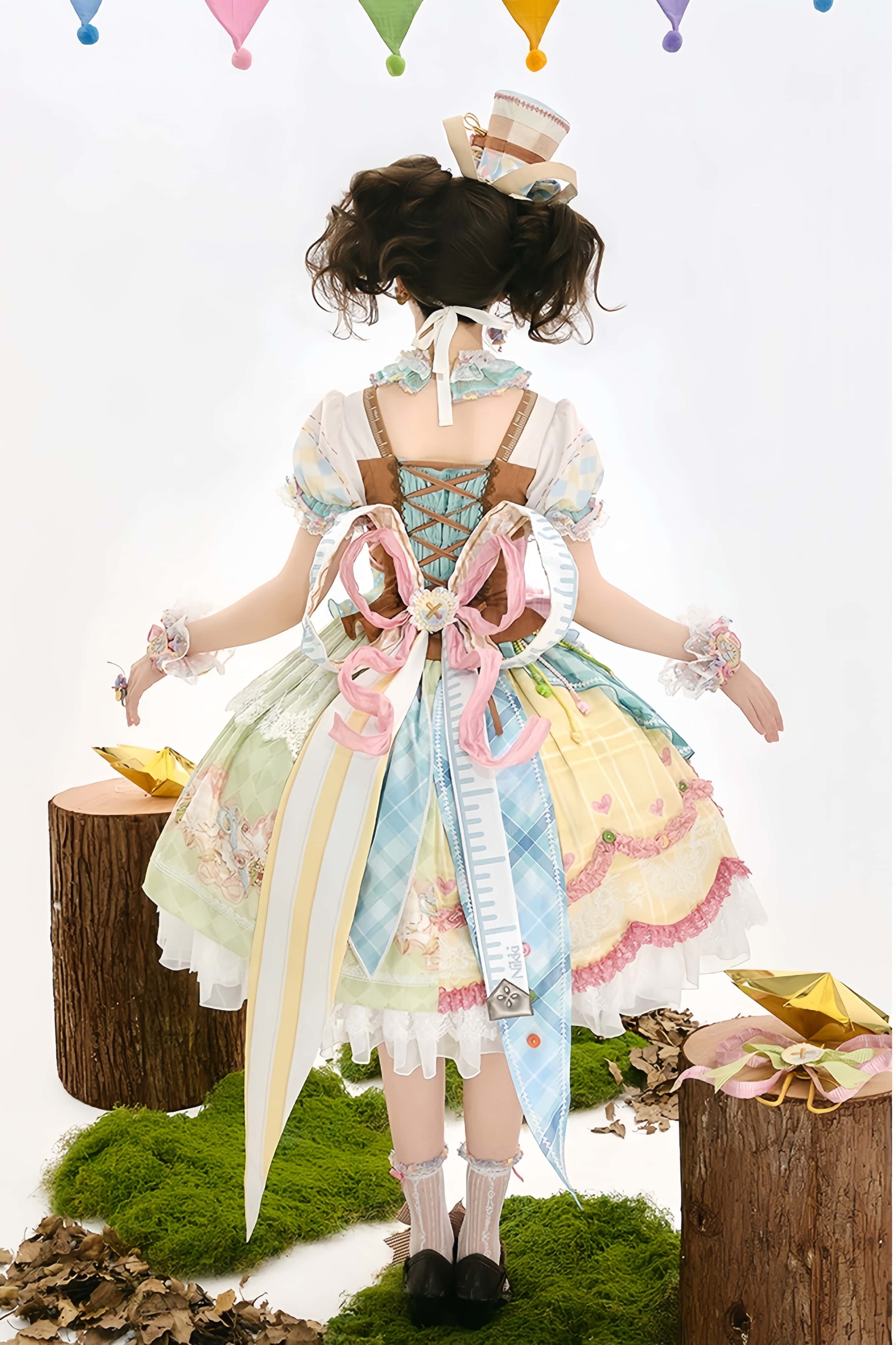Infinity Warmth Art of Tailoring Lolita Spliced OP Full Set