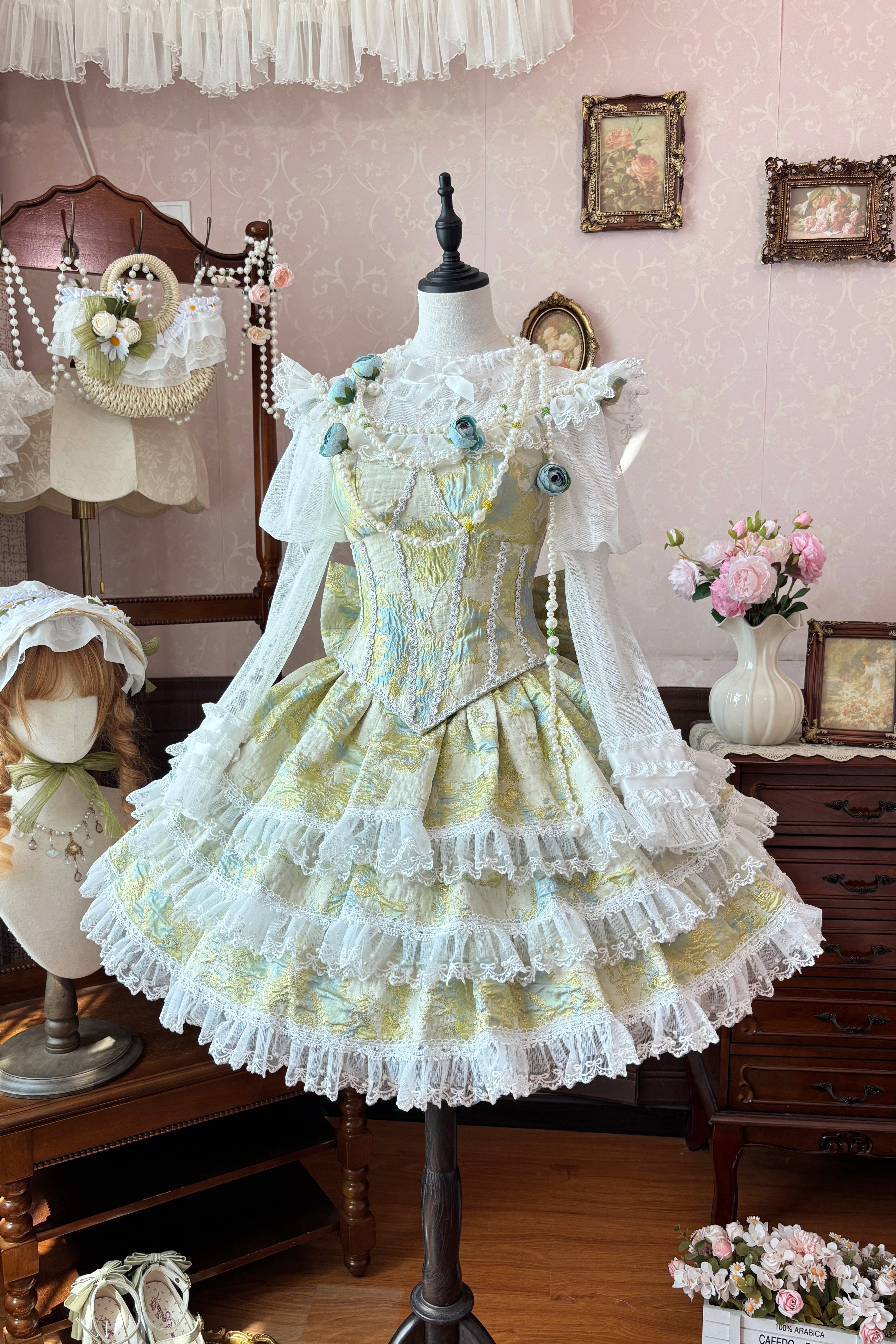 Miss Pistachio Lolita Green JSK Dress