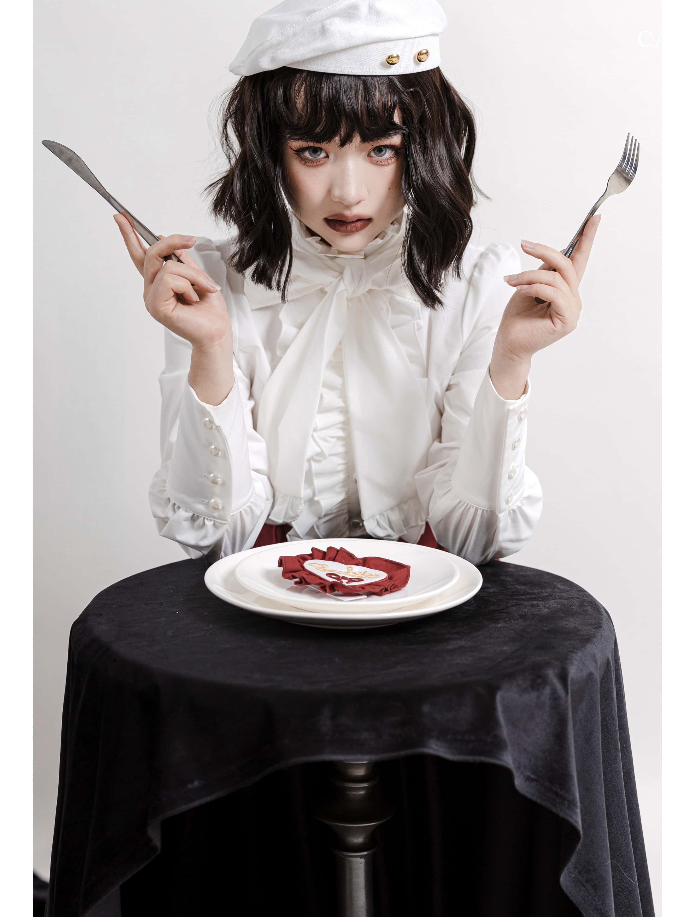 Doll Gift Box Gothic Lolita White Shirt & Skirt Set