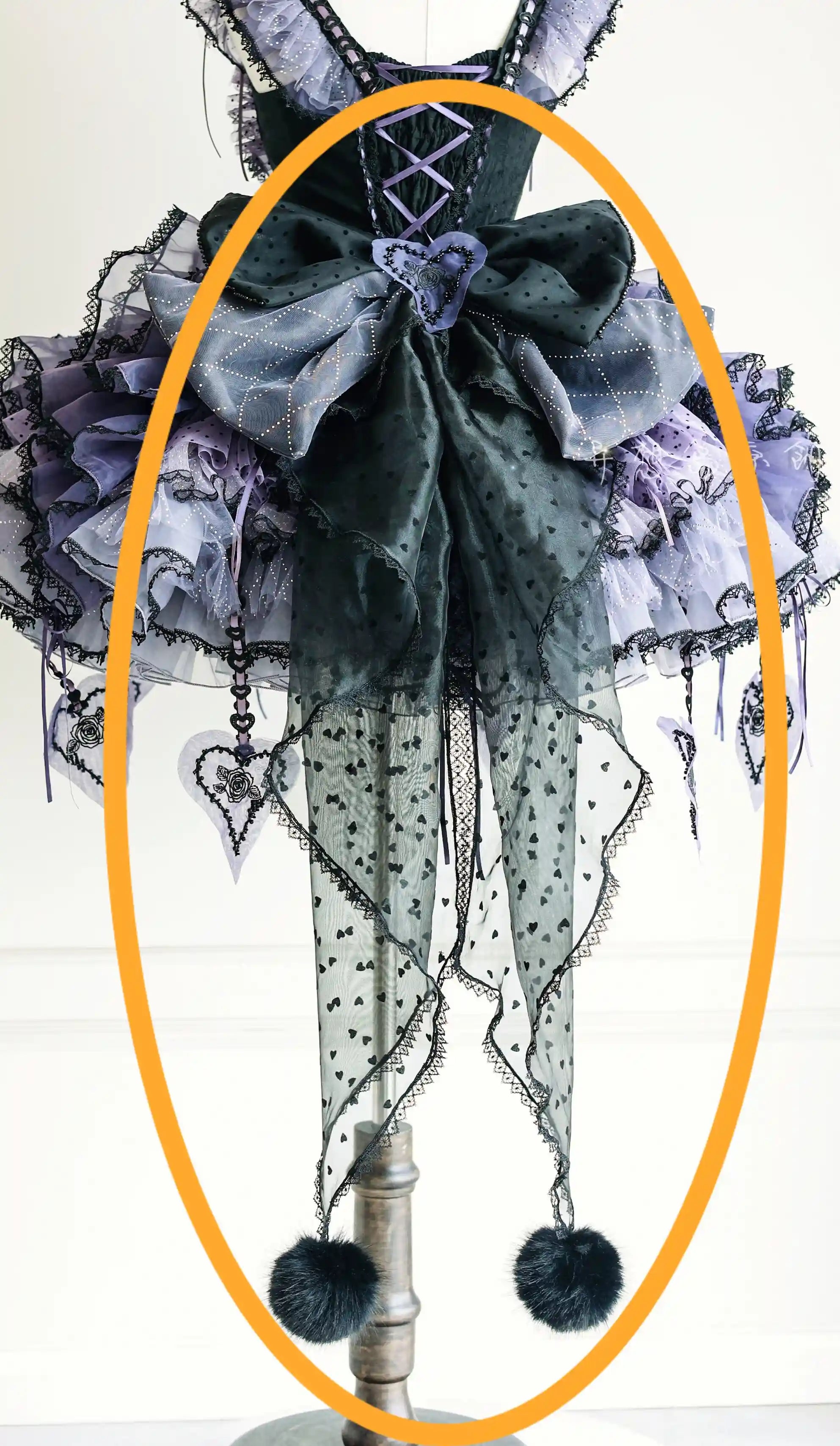 Rock Sweetheart Gothic Sweet Lolita Heart Corset Ruffle Mini Skirt Set