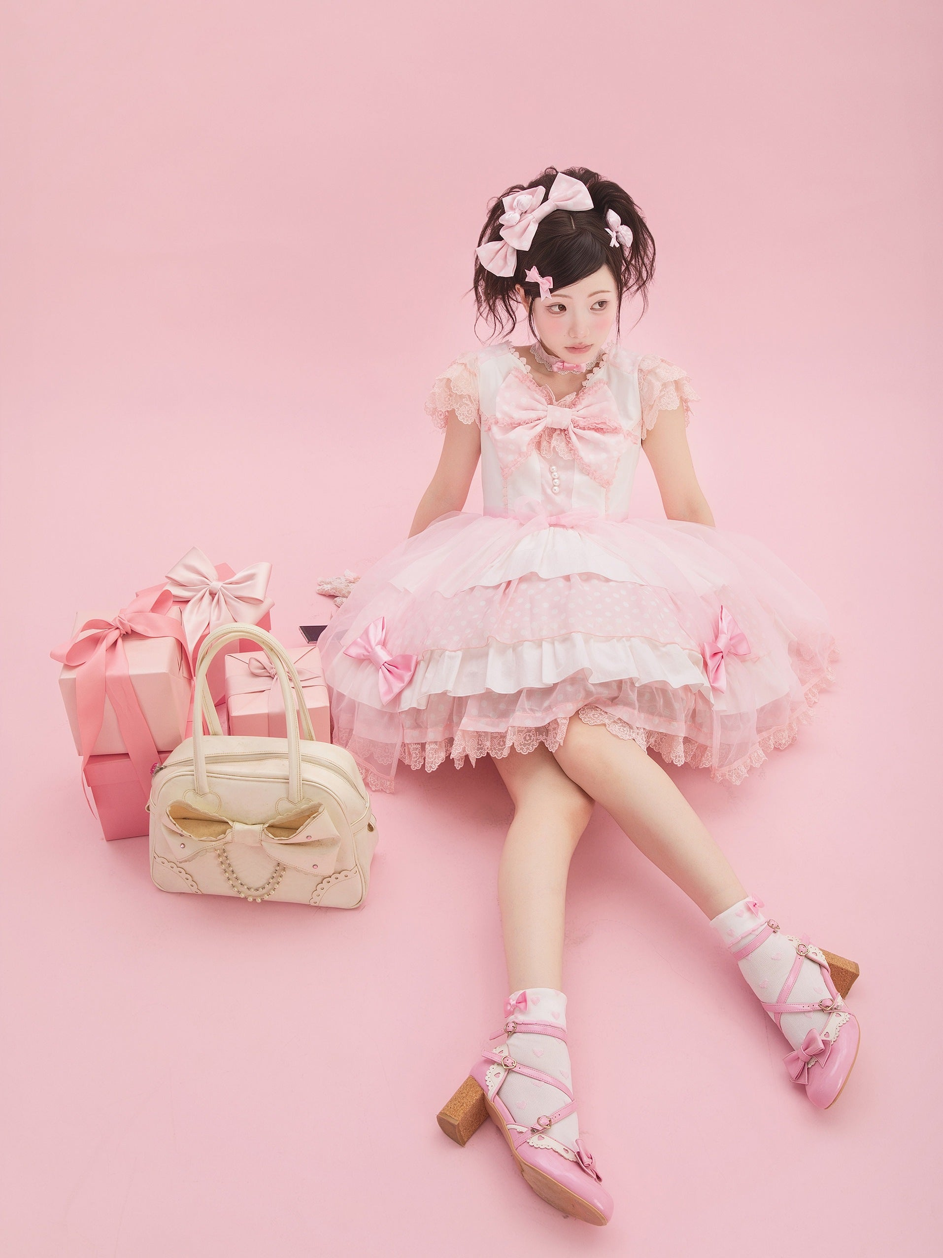 Candy Blog Lolita Pink OP Dress
