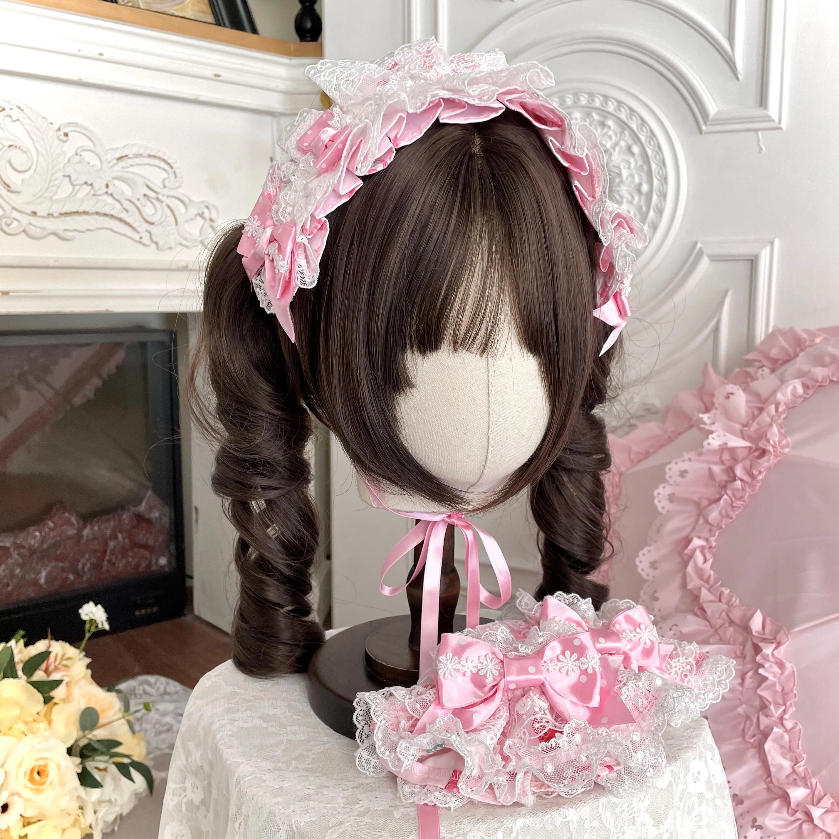 Deer Strawberry Garden Old-School Strawberry Print Lolita JSK Accessories
