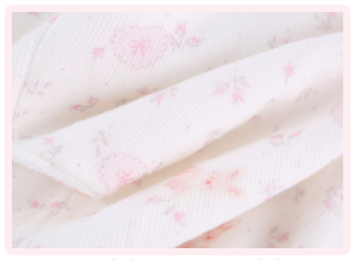 Star Fall Floral White Hooded Jacket Pink Camisole White Floral Shorts Girly Set