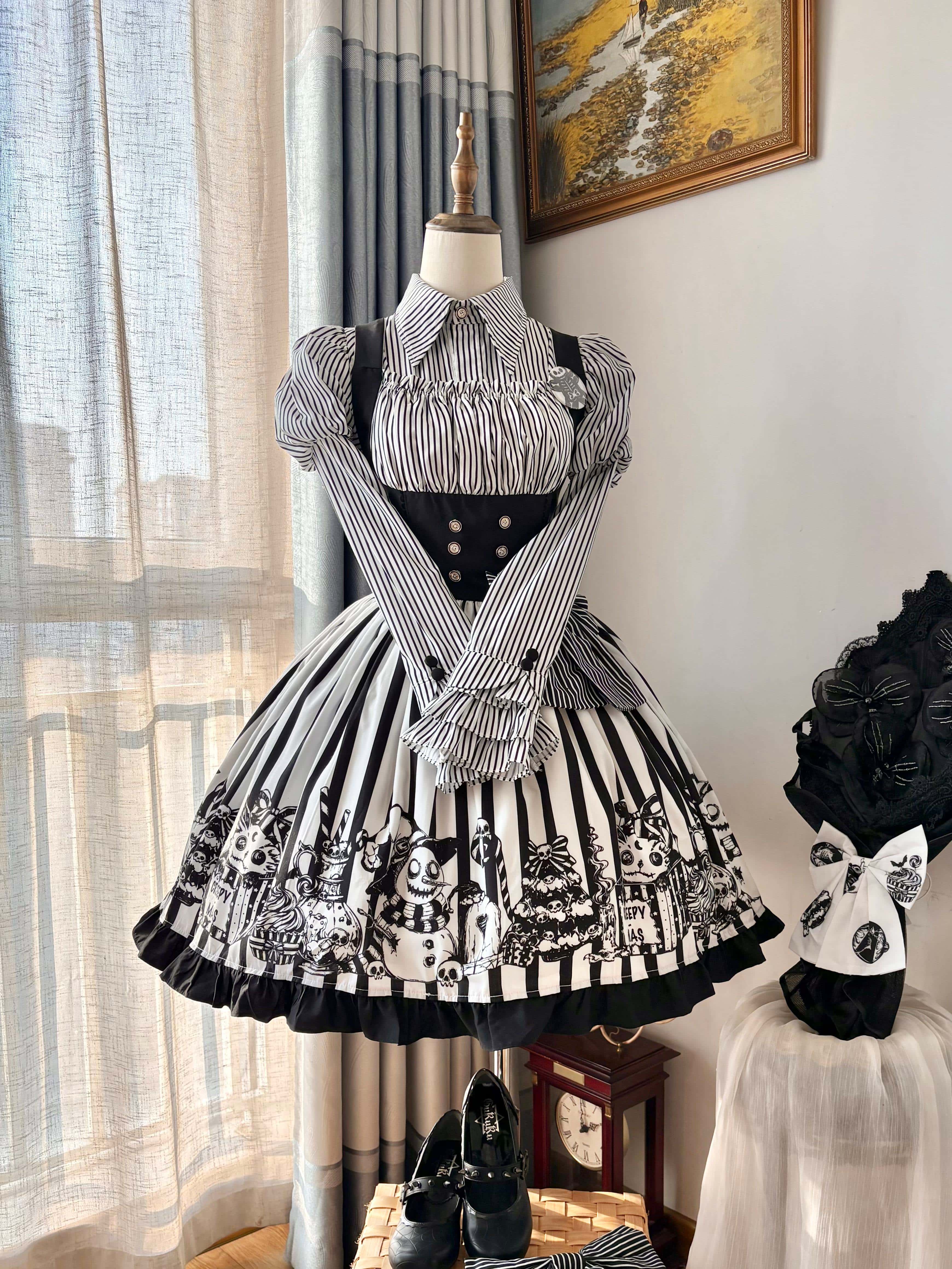 Weird Christmas Lolita Gothic JSK Dress
