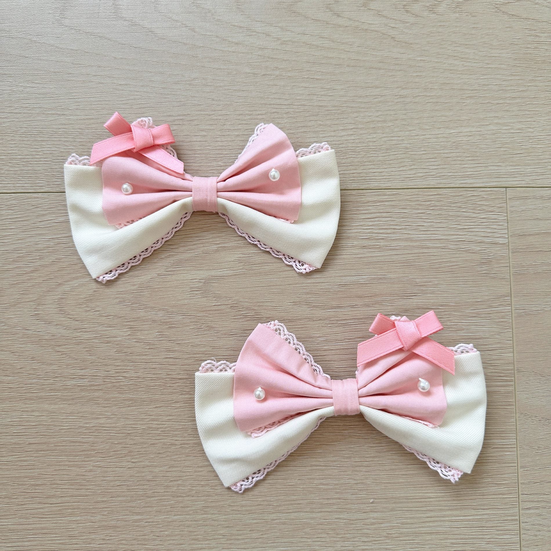 Cream Fondant Sweet Pink Retro 6-Panel Cut Original Lolita JSK