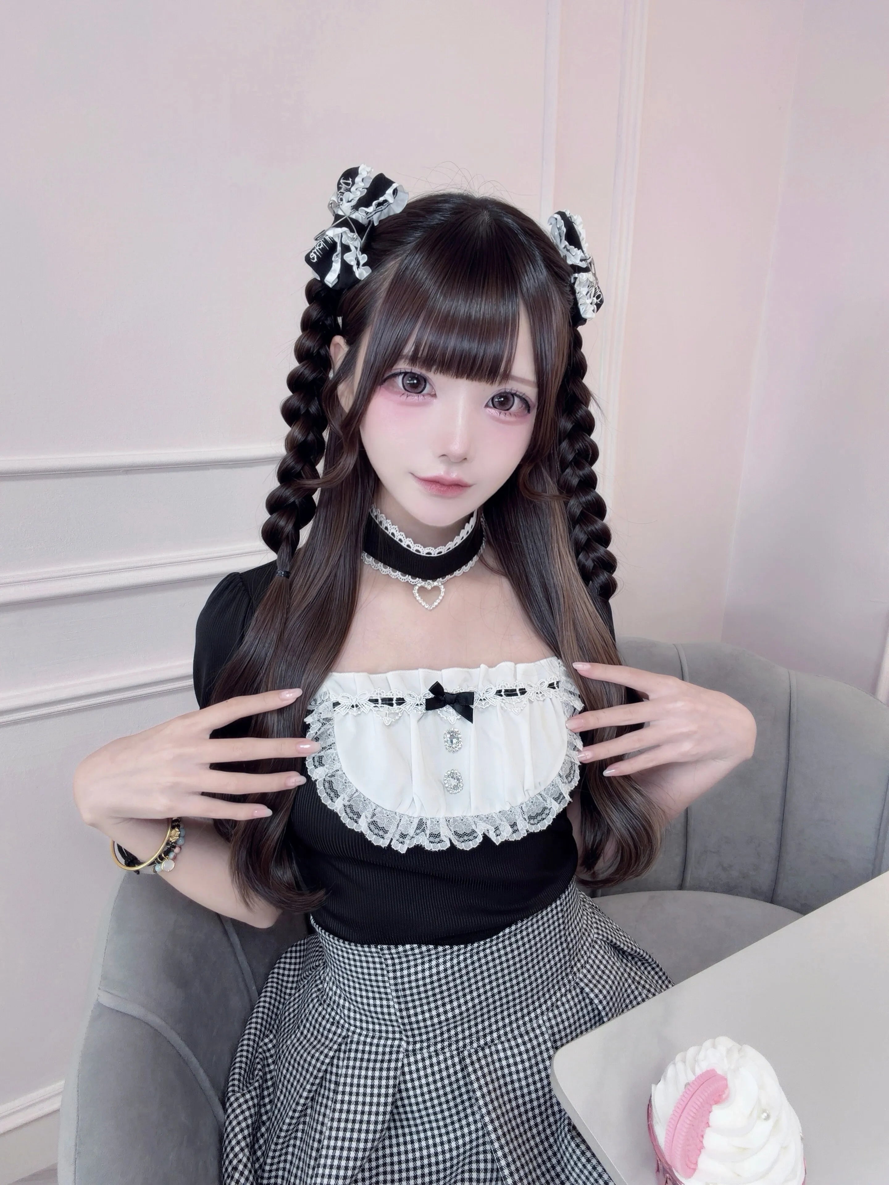 Little Cake Sweet Lace Ryōsangata Blouse