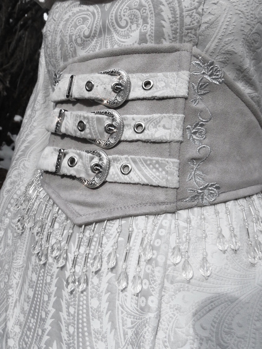 Whispers of the Snow Realm Gothic Dress