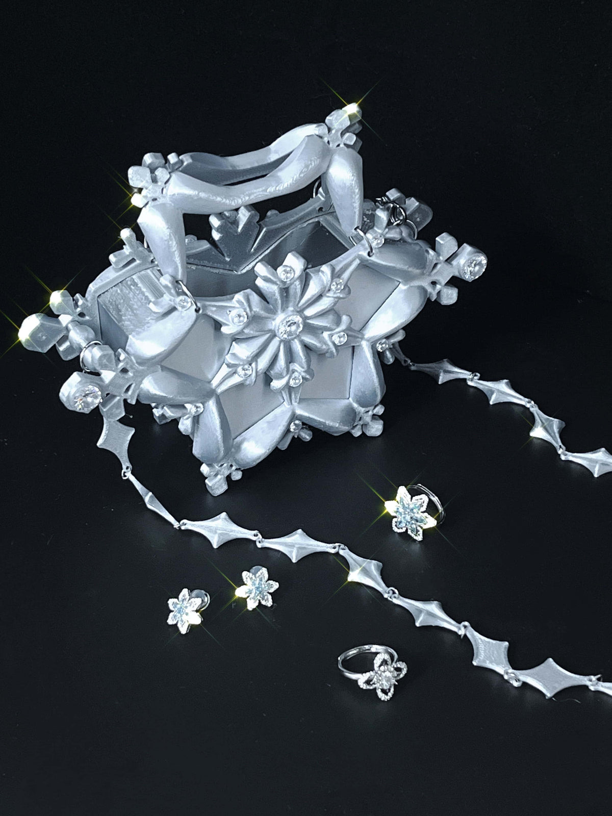Snowflake 3D Printed Mini Handbag