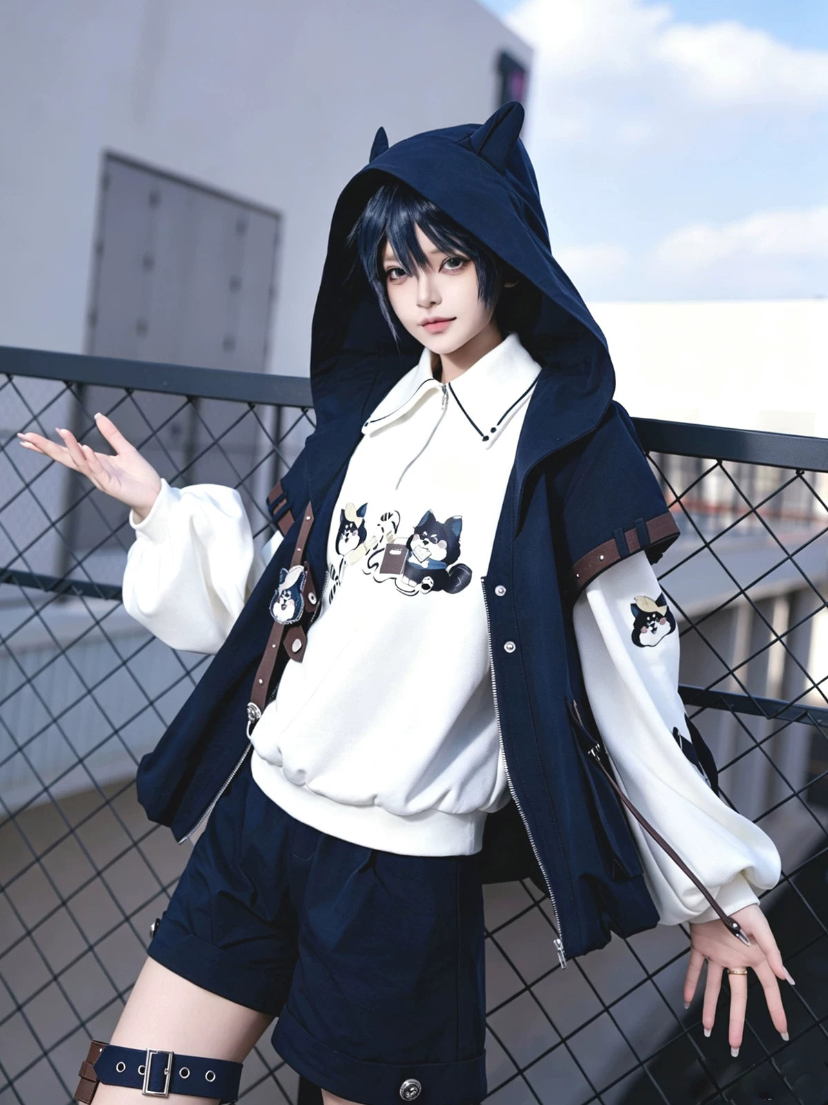 New Woof Police Station Cool Prince Style Lolita Set