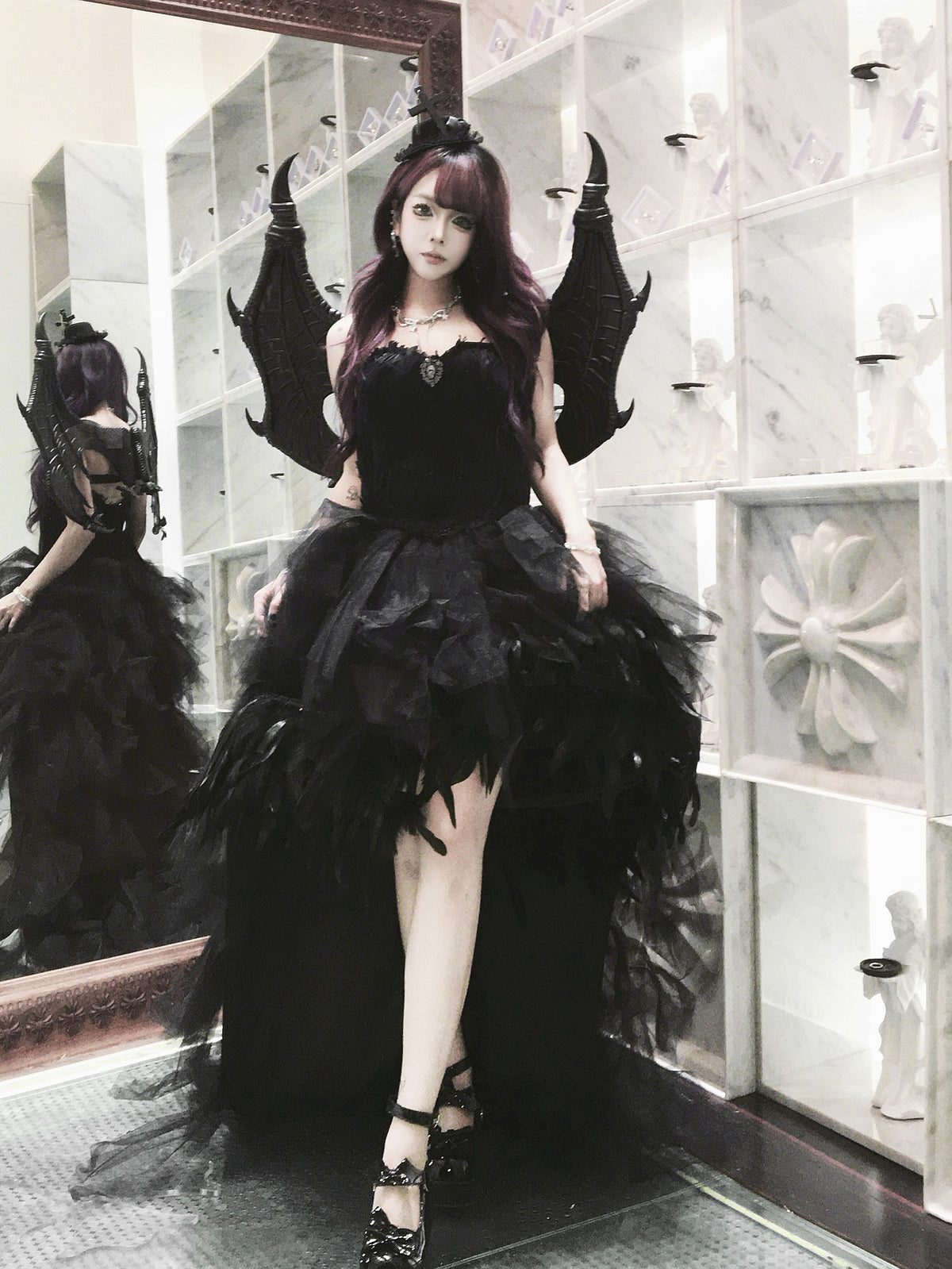 Dragon Bone Original Dark Gothic Birdcage Corset Dress