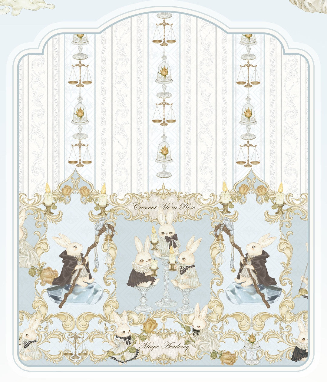 Magic Academy Record Vintage‑Old‑School Printed Lolita JSK / OP Dress