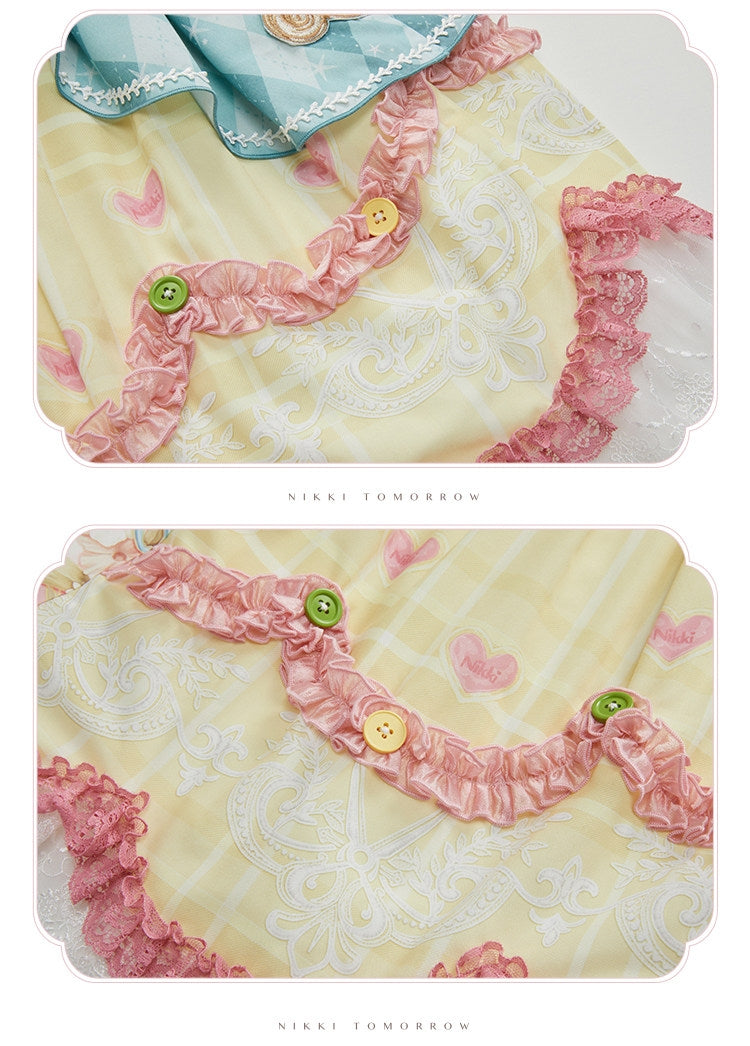 Infinity Warmth Art of Tailoring Lolita Spliced OP Full Set