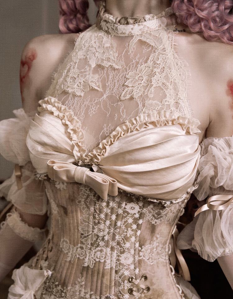 Cupid's Verse Casket Rococo Corset & Mermaid Skirt Set