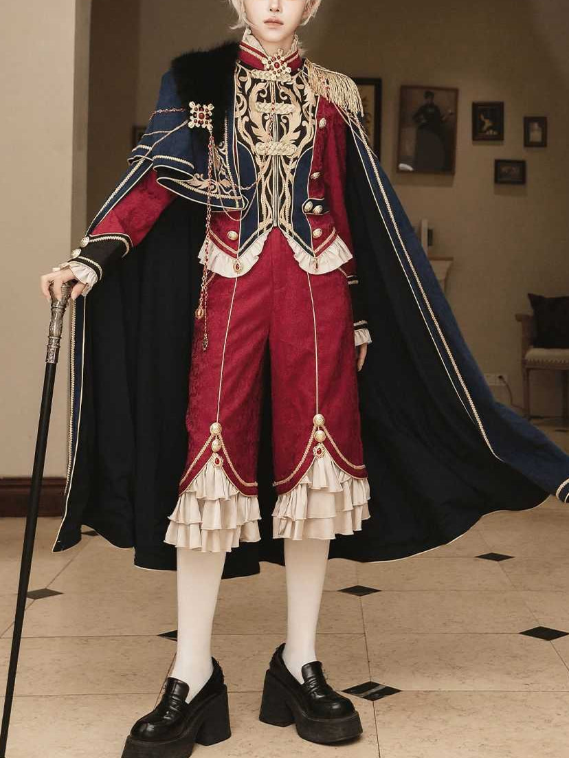 Lolita Royal Glory Ouji Prince Suit with Cape LO1002