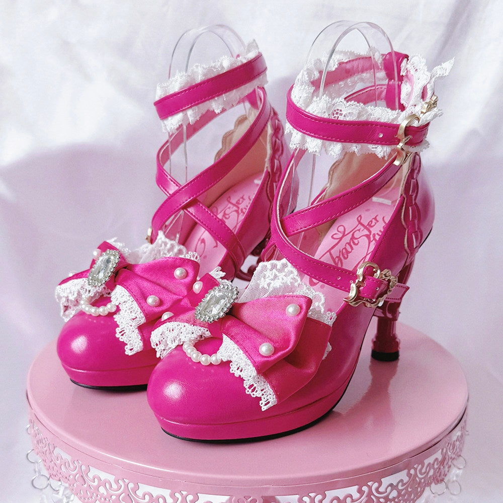 Heisei Yukihime Japanese Unique Heel Lolita Pumps