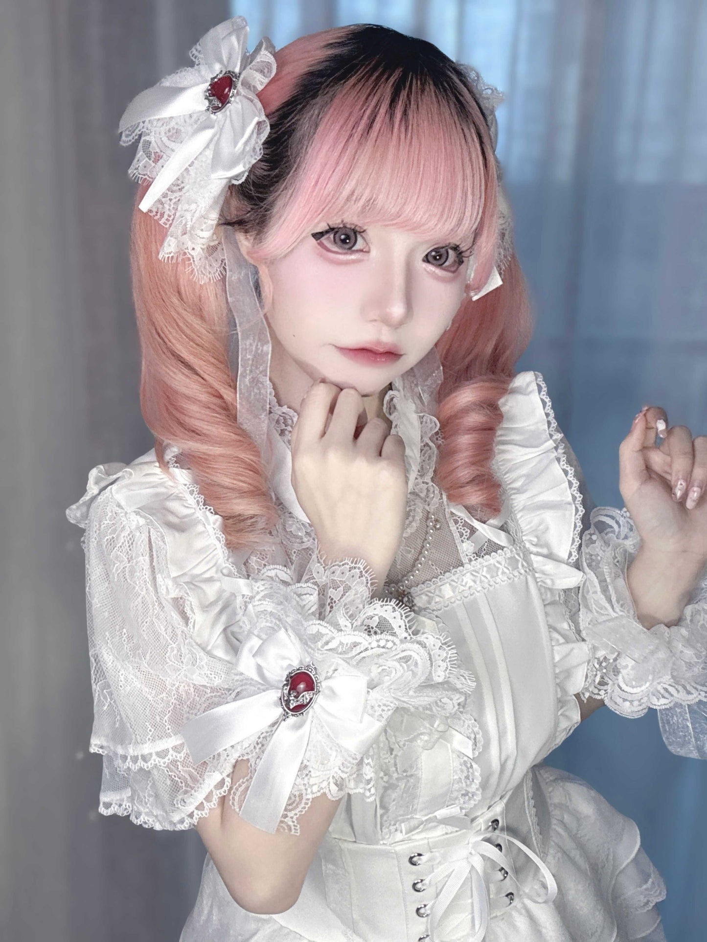 Lolita Y2K Lace Bow Hair Clips/Arm Sleeves LE6014